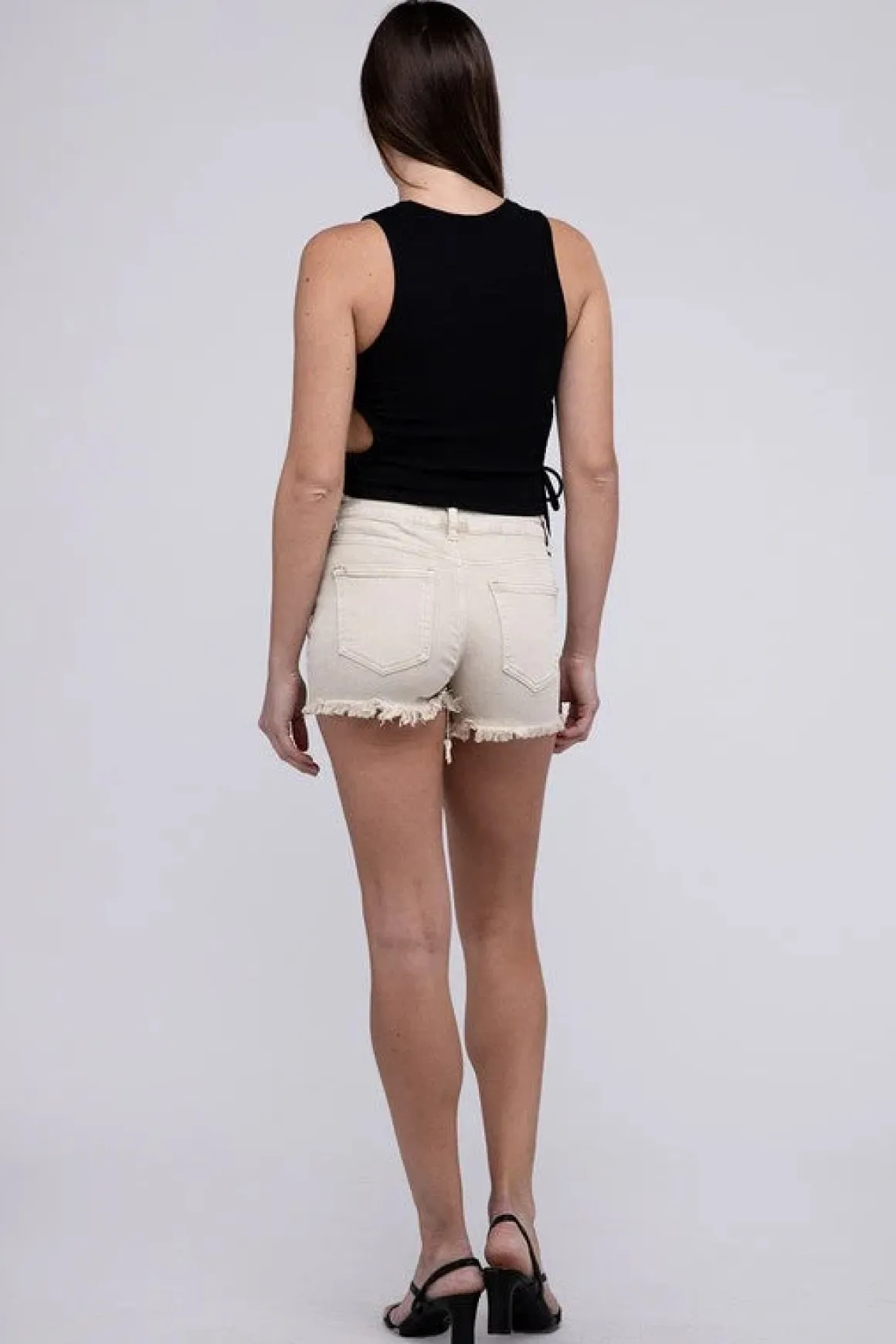 acid_washed_frayed_cutoff_12.webp Acid Washed Frayed Cutoff Hem Shorts *Online Only*