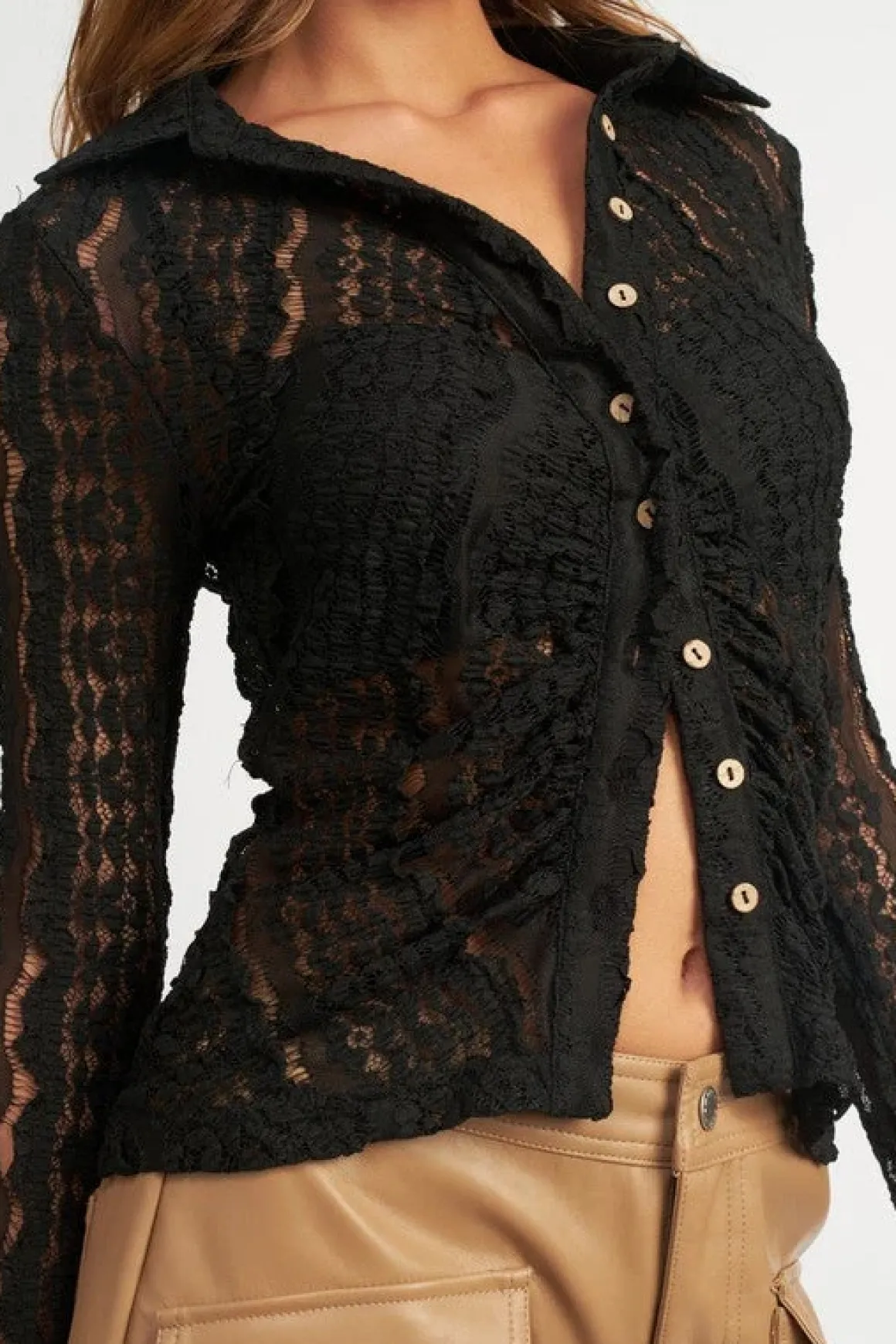 BELL SLEEVE LACE TOP *Online Only*