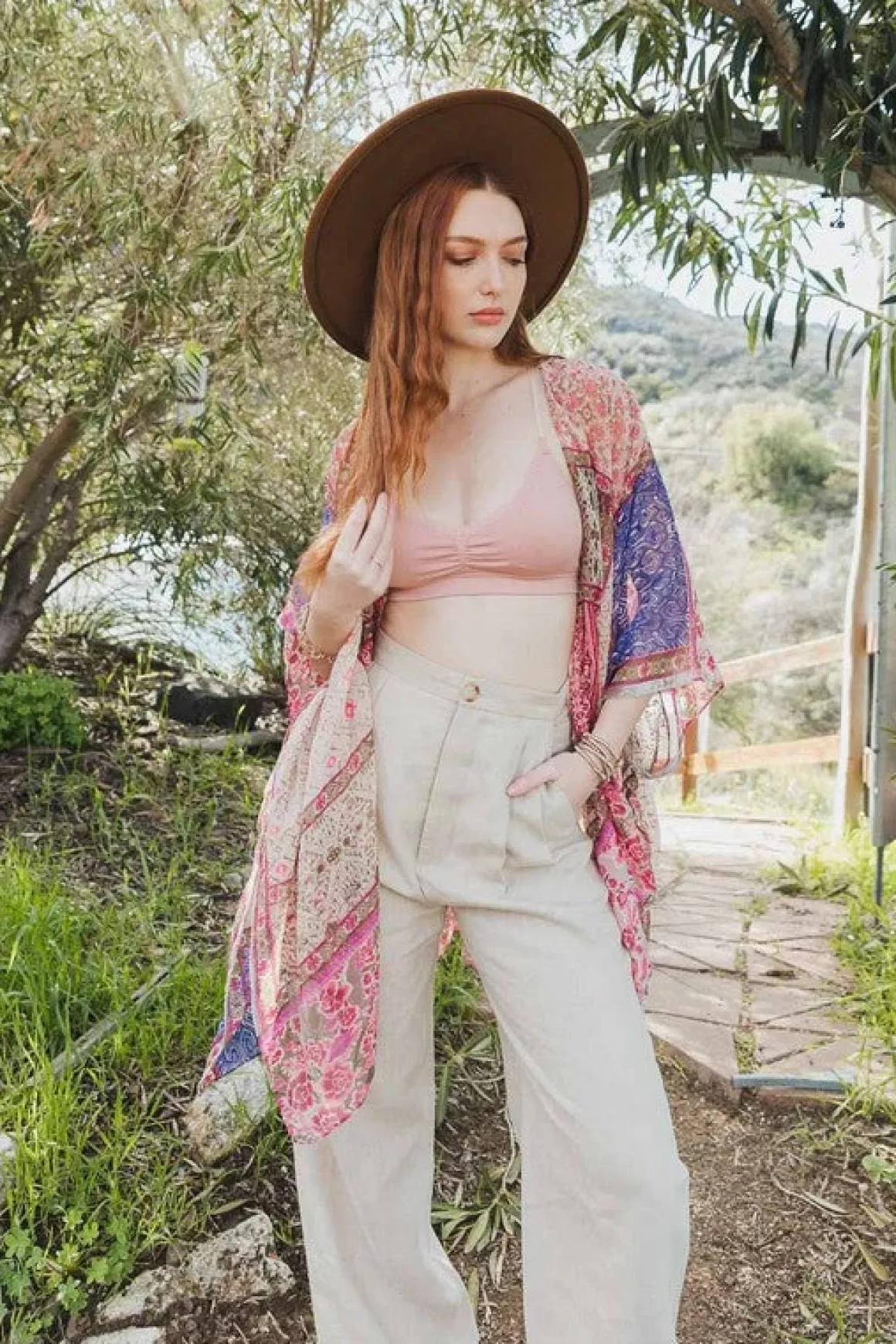 Bohemian Burnout Velvet Kimono  *Online Only*