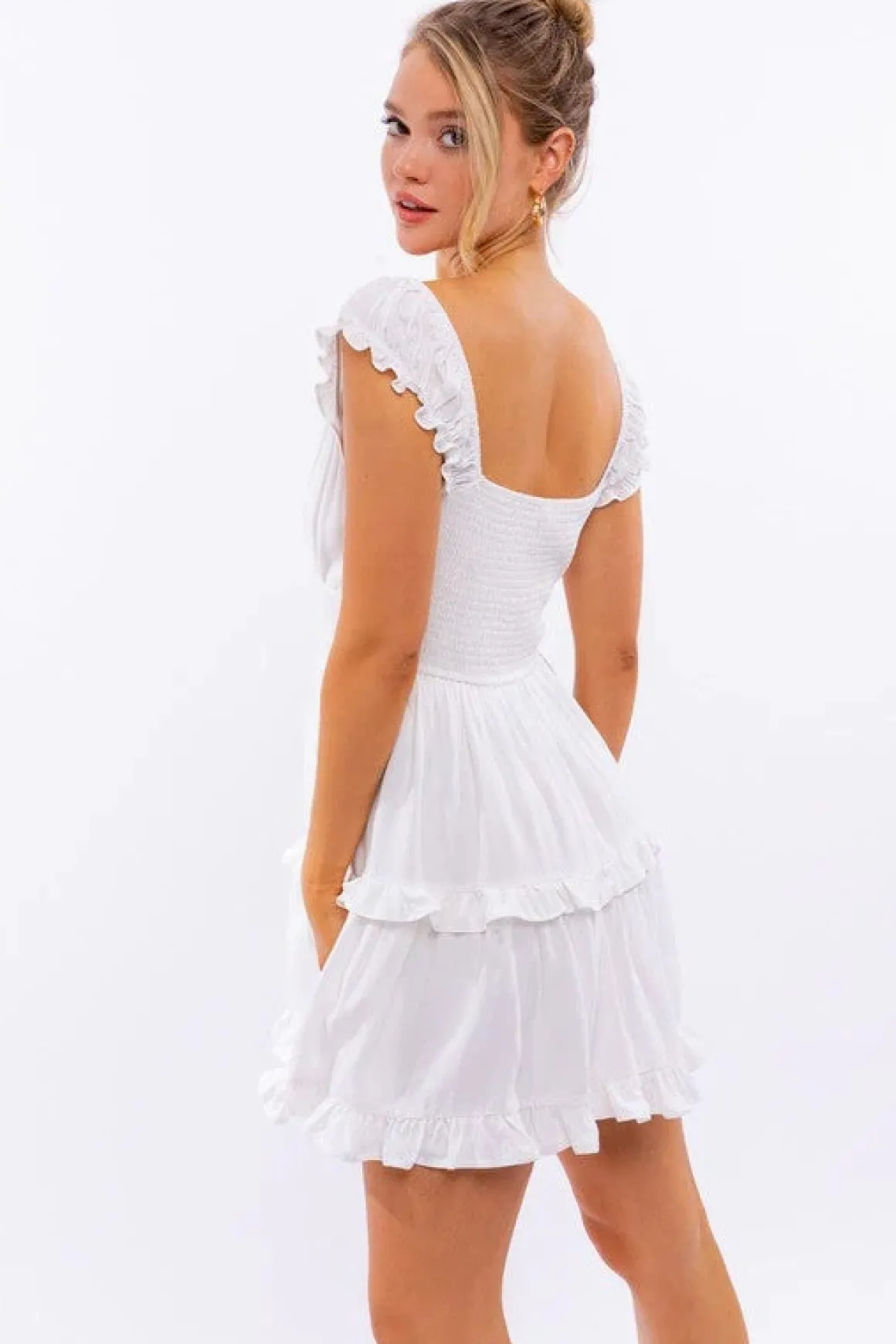 cap_sleeve_ruffle_mini_dr_10.webp Cap Sleeve Ruffle Mini Dress *Online Only*