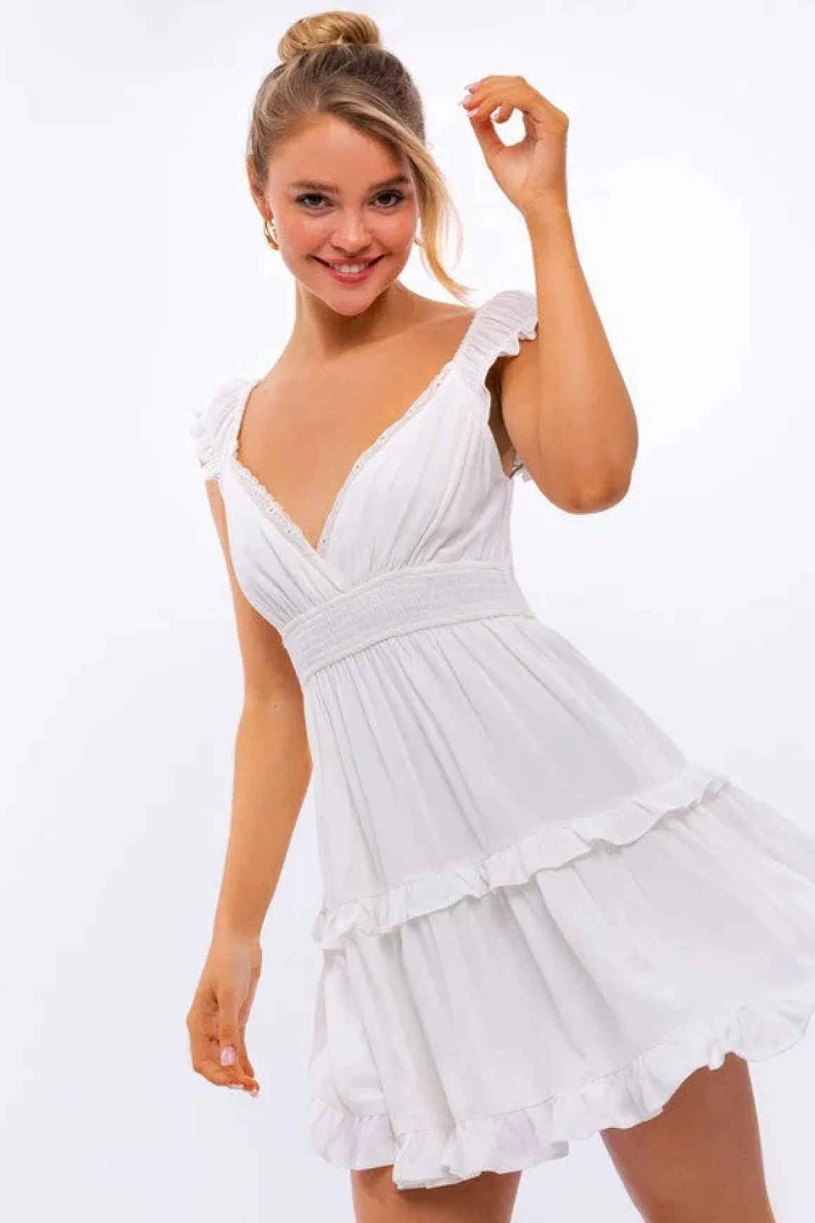 cap_sleeve_ruffle_mini_dr_8.webp Cap Sleeve Ruffle Mini Dress *Online Only*