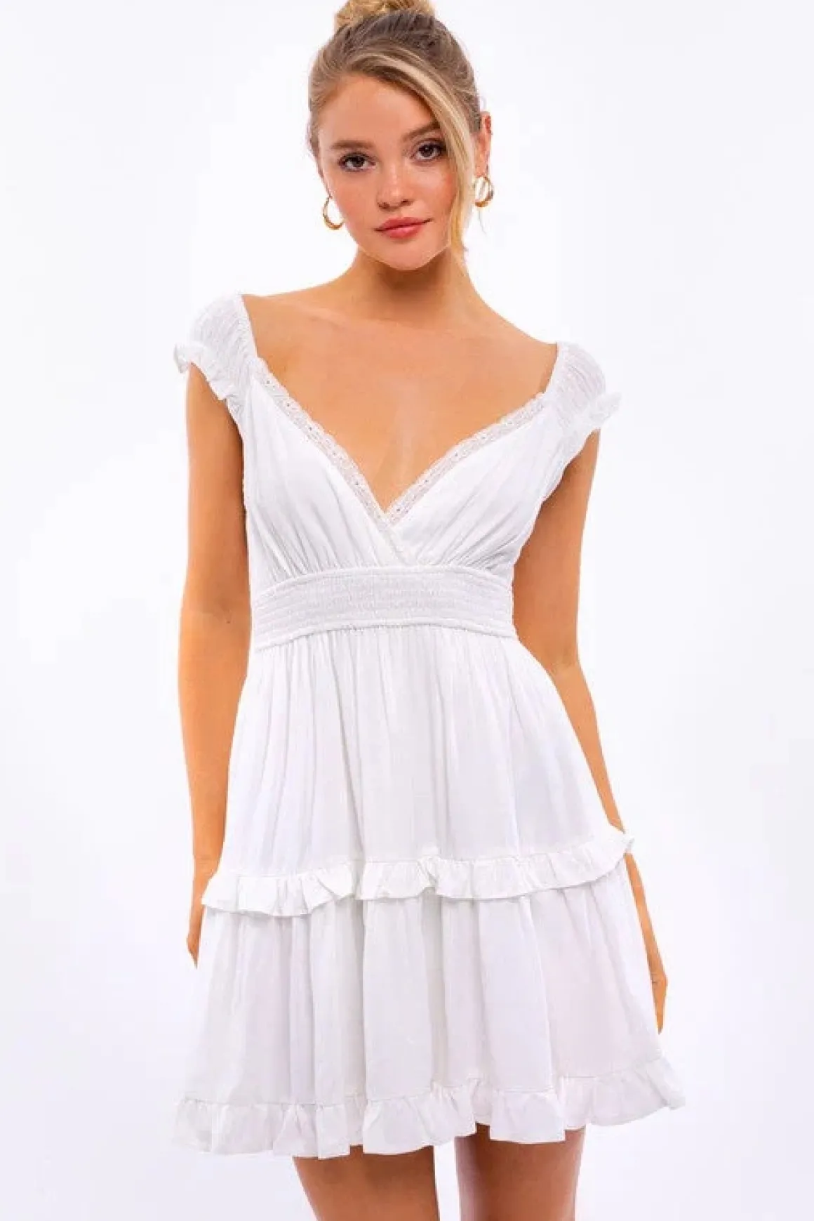cap_sleeve_ruffle_mini_dr_9.webp Cap Sleeve Ruffle Mini Dress *Online Only*
