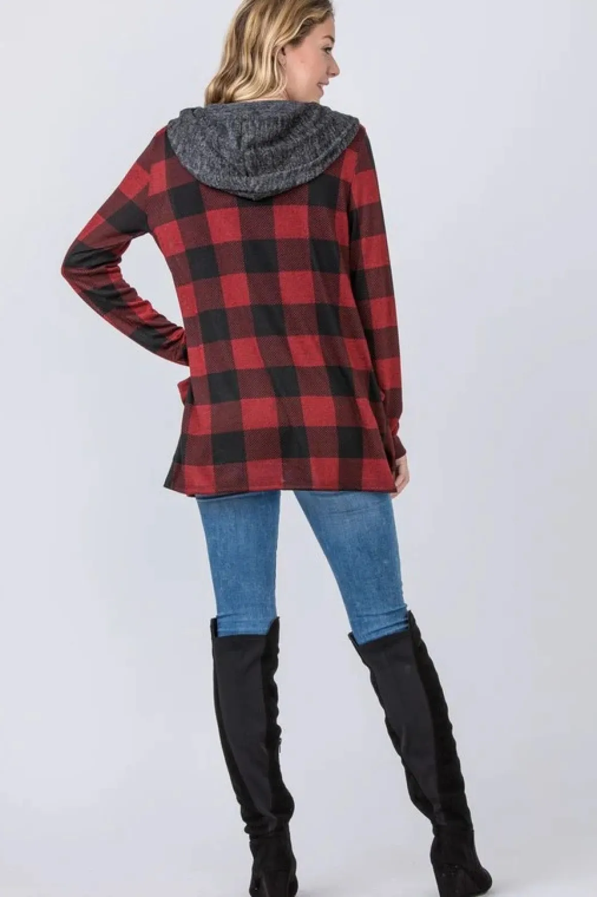 checker_print_cardigan_wi_3.webp Checker Print Cardigan with Hood *Online Only*