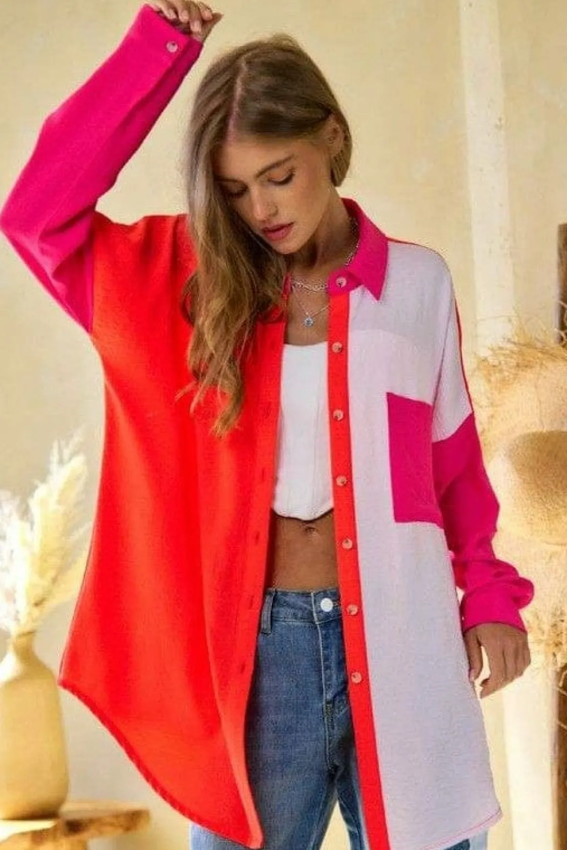chest_pocket_button_front_2.webp Chest Pocket Button Front Shirt Top *Online Only*