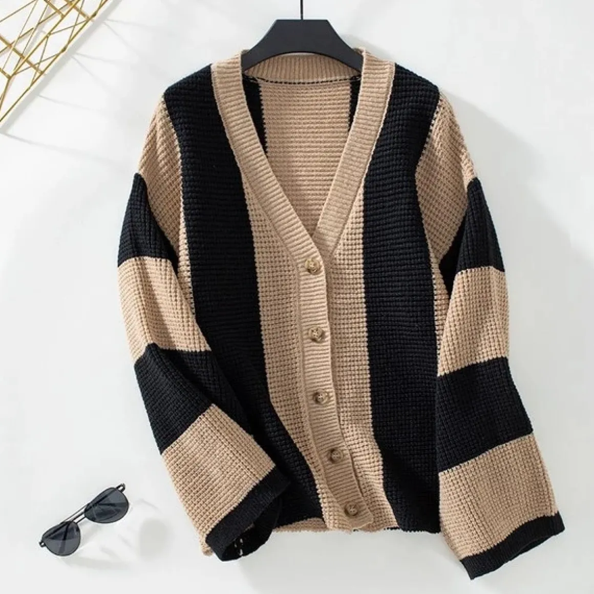 Color Block Striped Cardigan *Online Only*