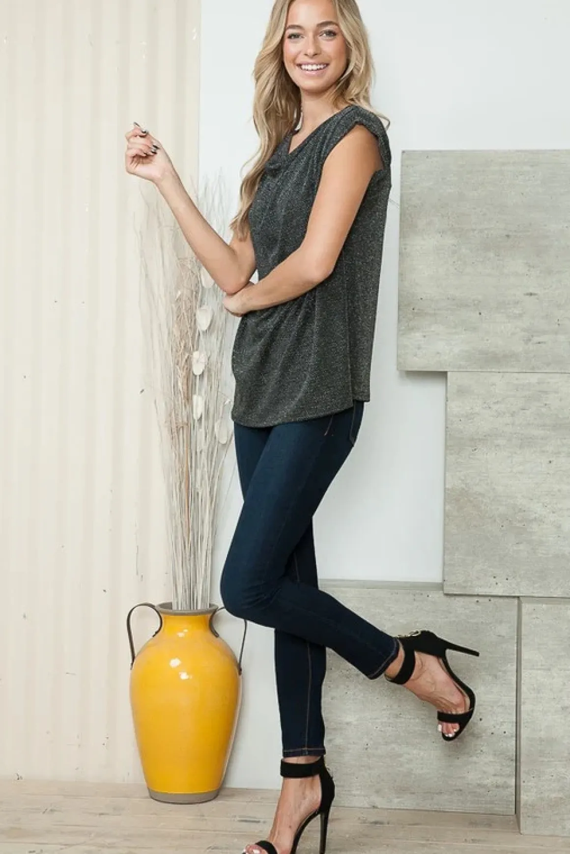 cowl_neck_metallic_top_on_6.webp Cowl Neck Metallic Top *Online Only*
