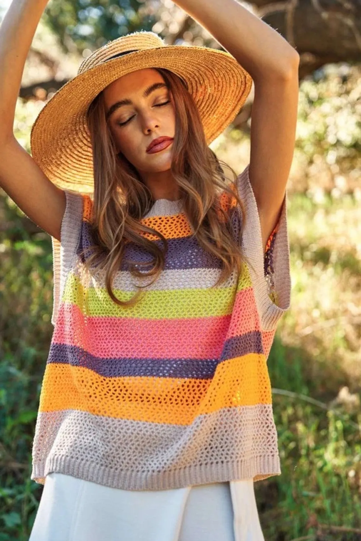 crochet_multi_striped_pul_7.webp Crochet Multi Striped Pullover Knit Sweater Vest *Online Only*
