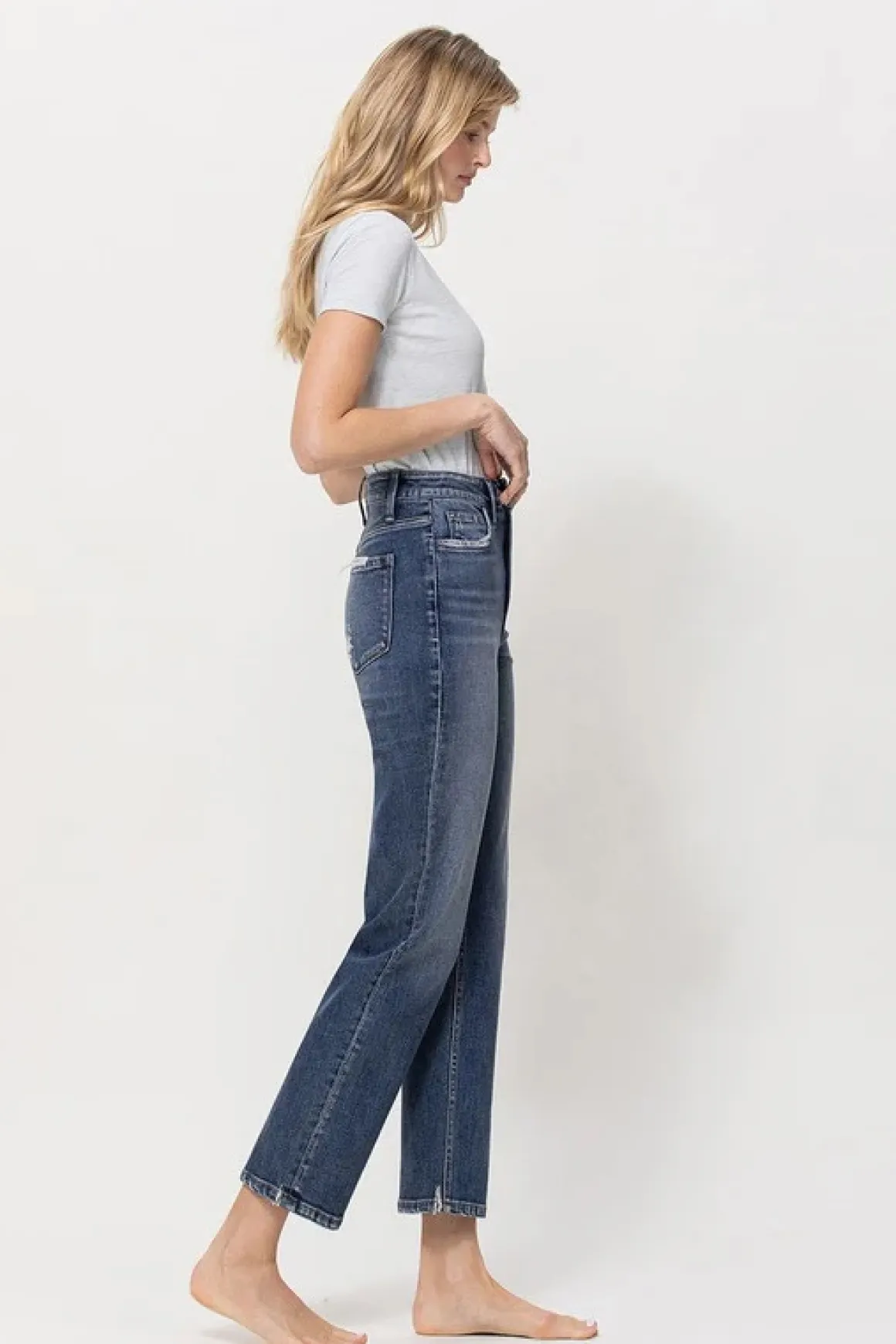 distressed_high_rise_ankl_15.webp Distressed High Rise Ankle Jeans *Online Only*