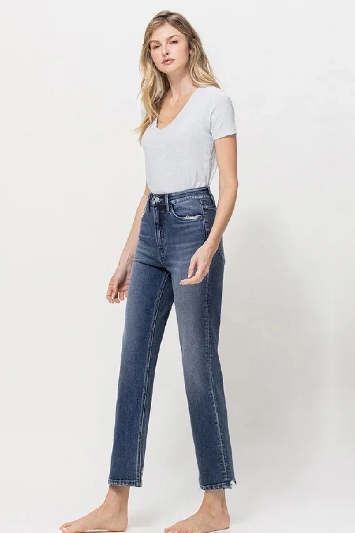 distressed_high_rise_ankl_4.webp Distressed High Rise Ankle Jeans *Online Only*