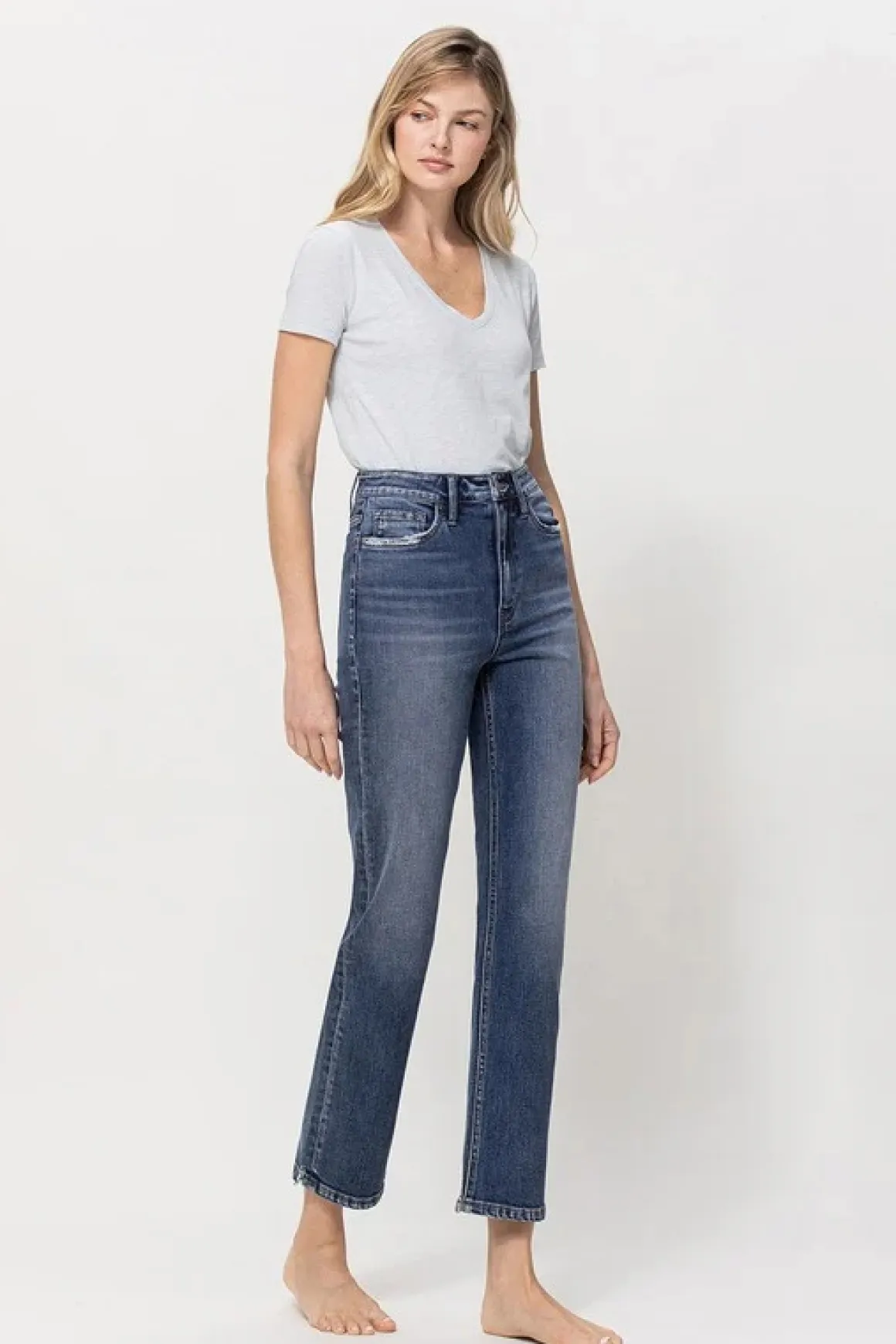 distressed_high_rise_ankl_5.webp Distressed High Rise Ankle Jeans *Online Only*