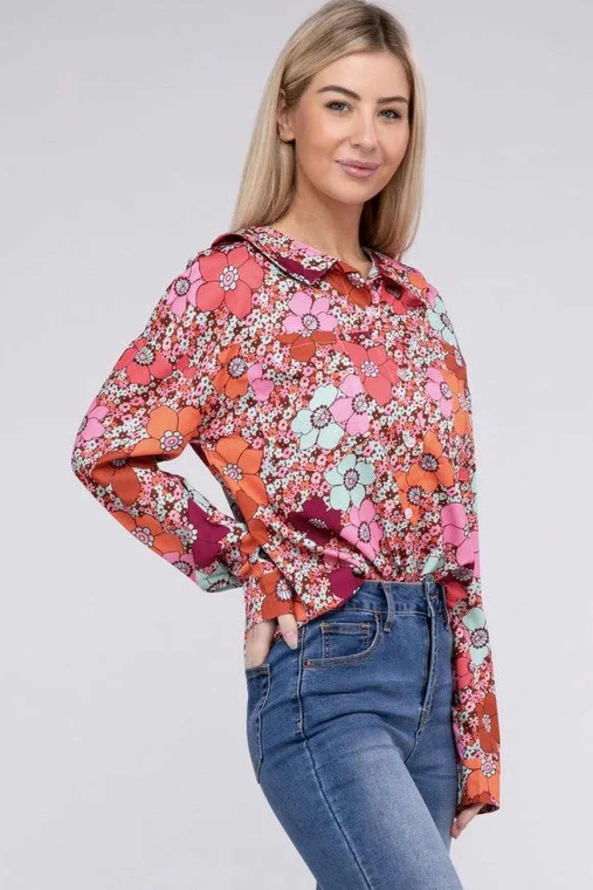 Floral Printed Long Sleeve Shirt *Online Only*
