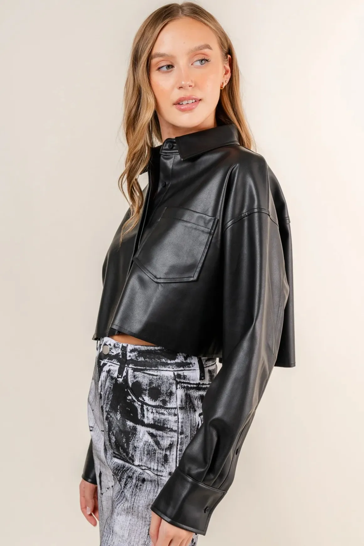 fore_leather_cropped_shir_3.webp Fore Leather Cropped Shirt
