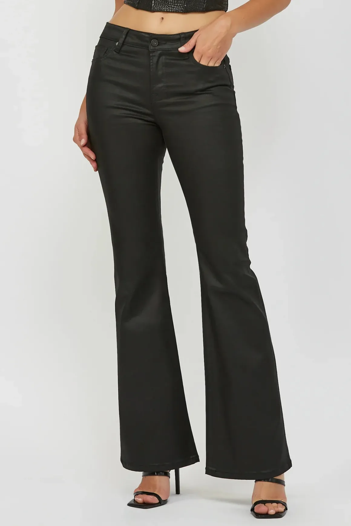 Hidden Happi Mid Rise Flare Jeans
