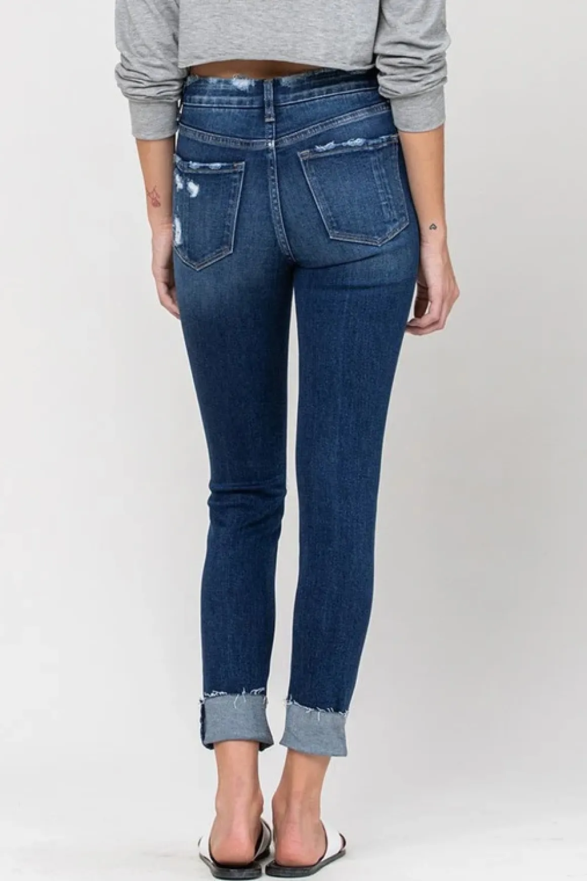 high_rise_distressed_clea_8.webp High Rise Distressed Clean Cut Skinny Jeans *Online Only*