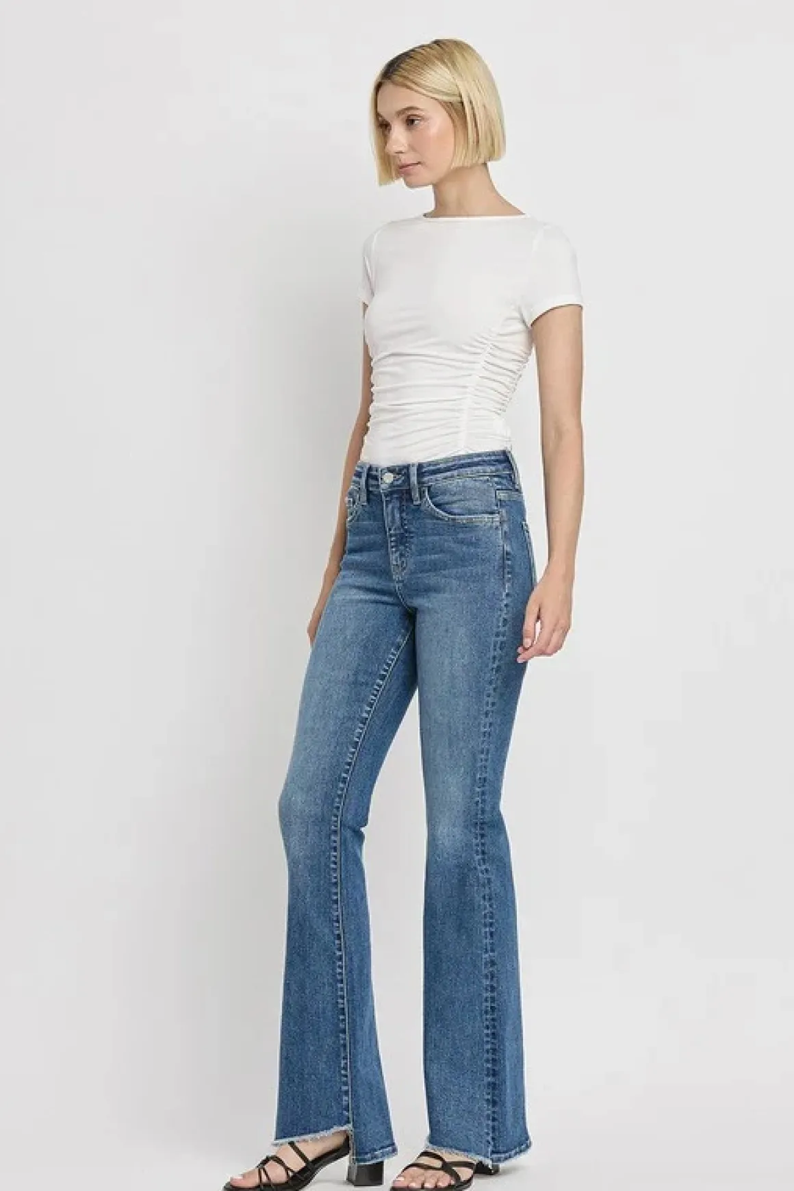 high_rise_slant_hem_flare_10.webp High Rise Slant Hem Flare Jeans *Online Only*