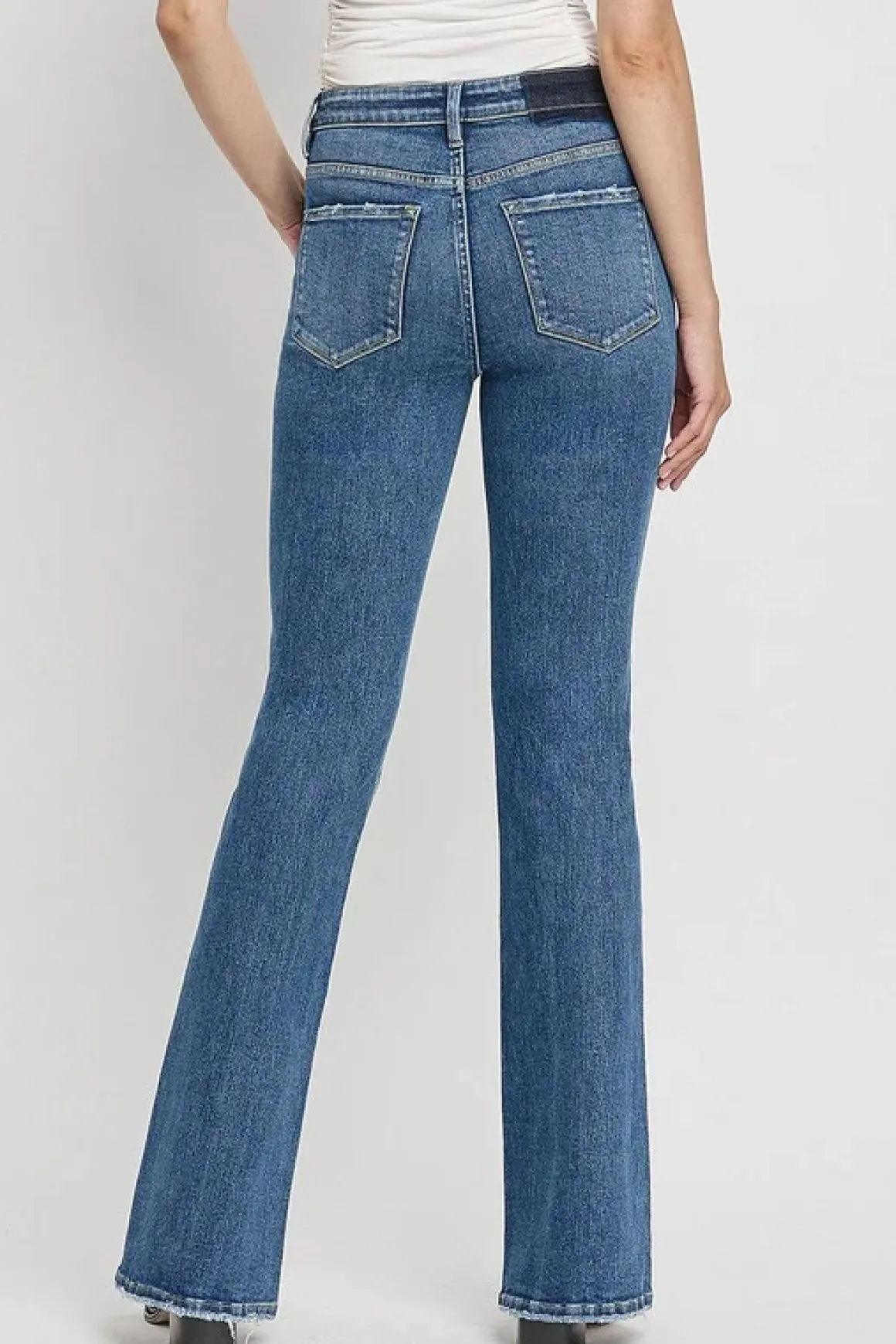 high_rise_slant_hem_flare_12.webp High Rise Slant Hem Flare Jeans *Online Only*