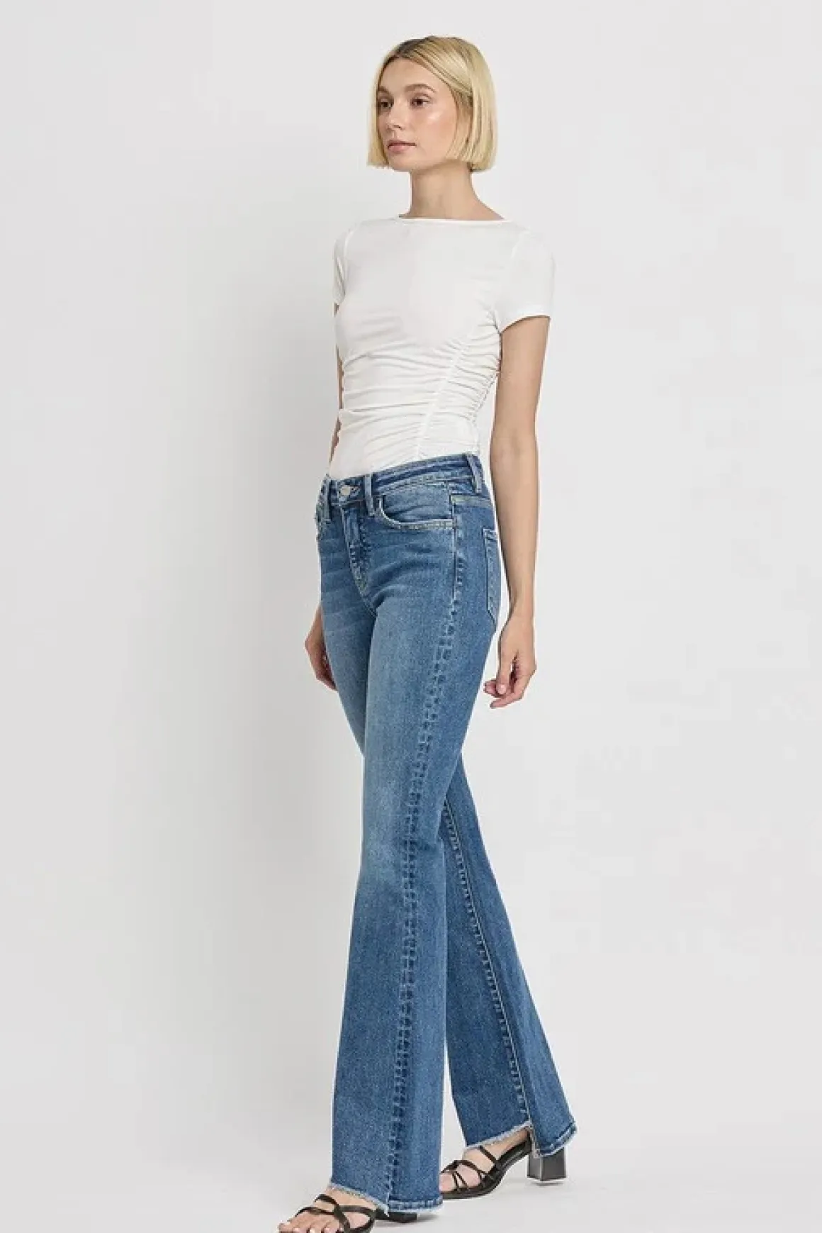 high_rise_slant_hem_flare_9.webp High Rise Slant Hem Flare Jeans *Online Only*