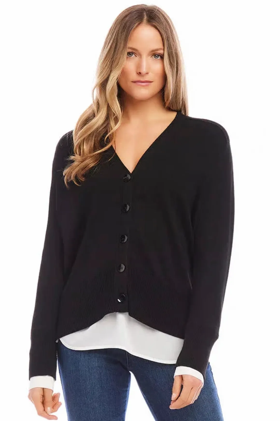Karen Kane Layered Sweater Cardigan
