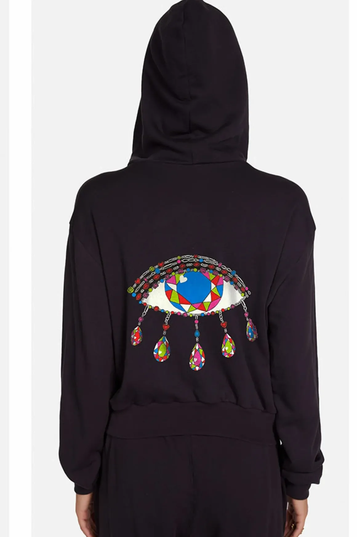Lauren Moshi Lachelle Diamond Evil Eye Hoodie