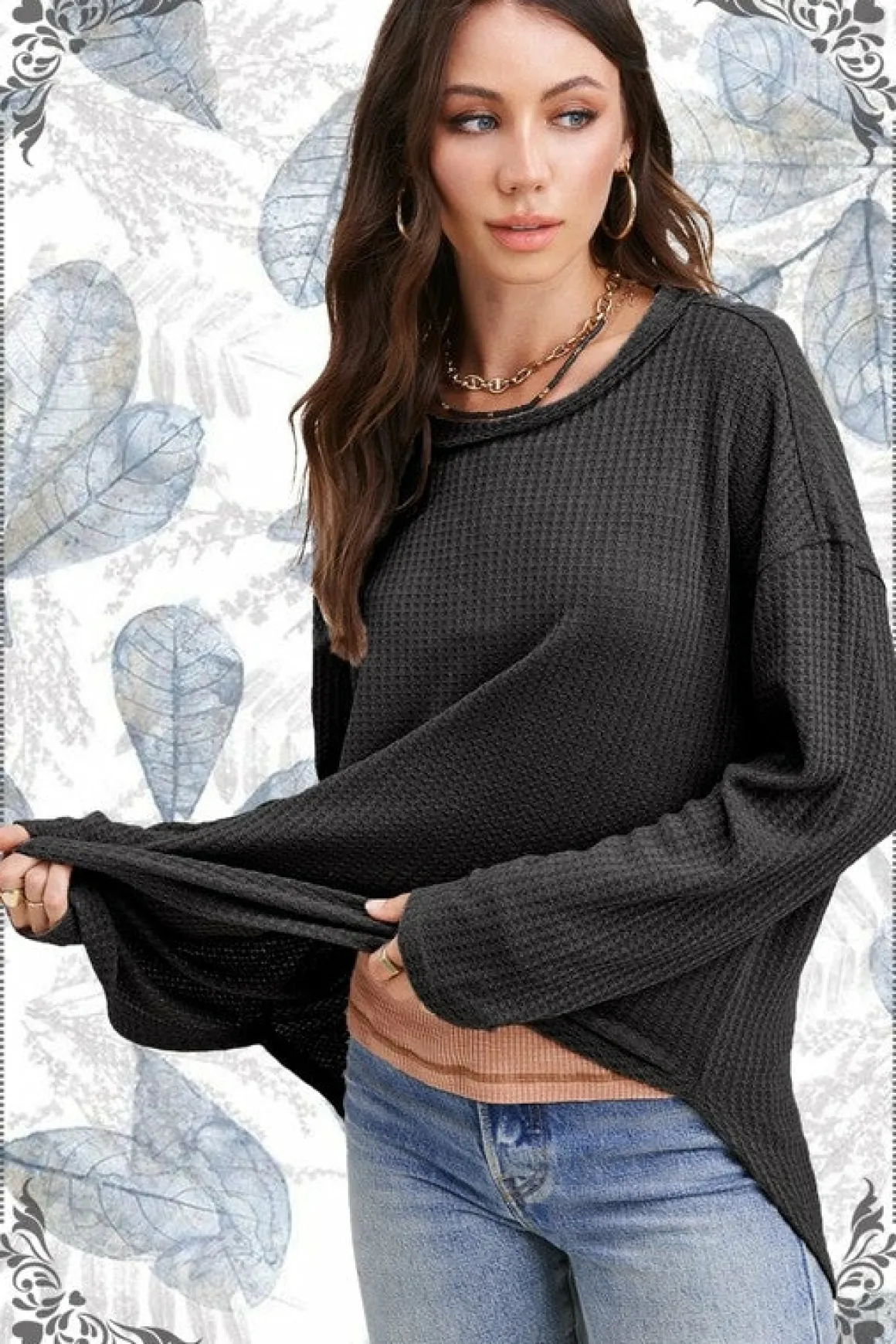 long_sleeve_bree_waffle_t_16.webp Long Sleeve Bree Waffle Top *Online Only*