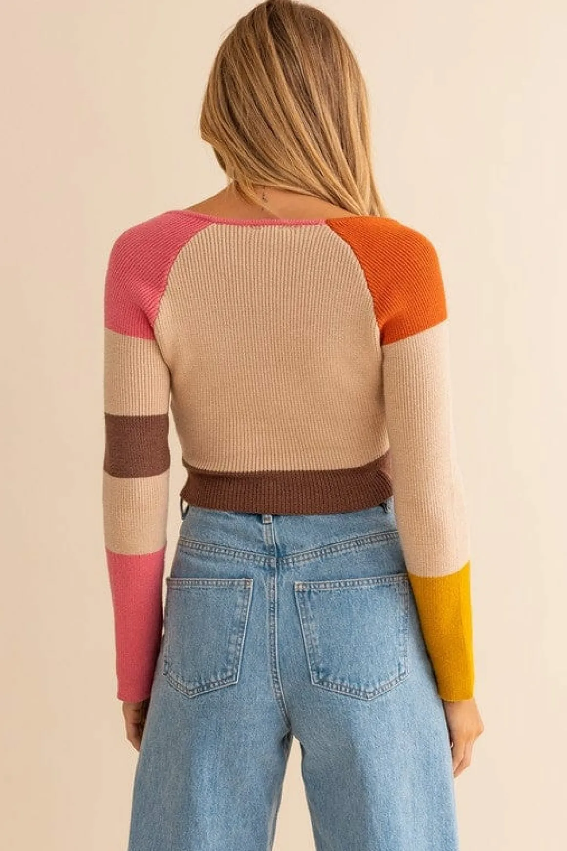 long_sleeve_color_block_s_3.webp Long Sleeve Color Block Stripe Knit Top *Online Only*