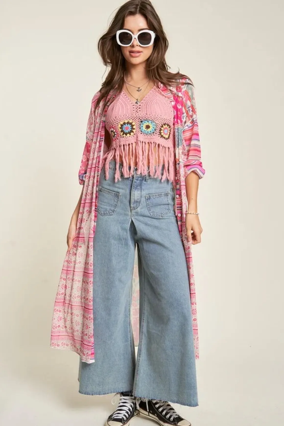 mesh_print_mix_matched_bu_10.webp Mesh Print Mix Matched Button Front Cover Up *Online Only*