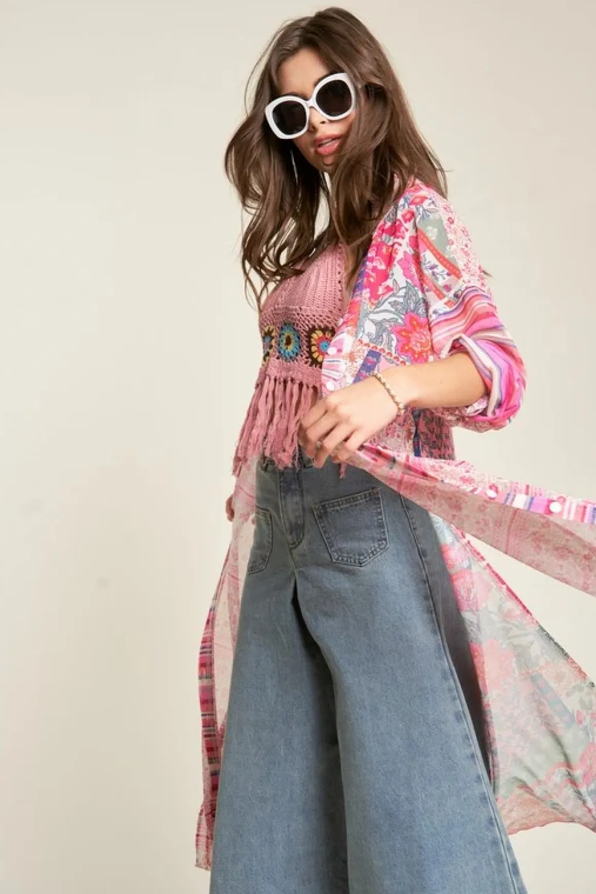 mesh_print_mix_matched_bu_3.webp Mesh Print Mix Matched Button Front Cover Up *Online Only*