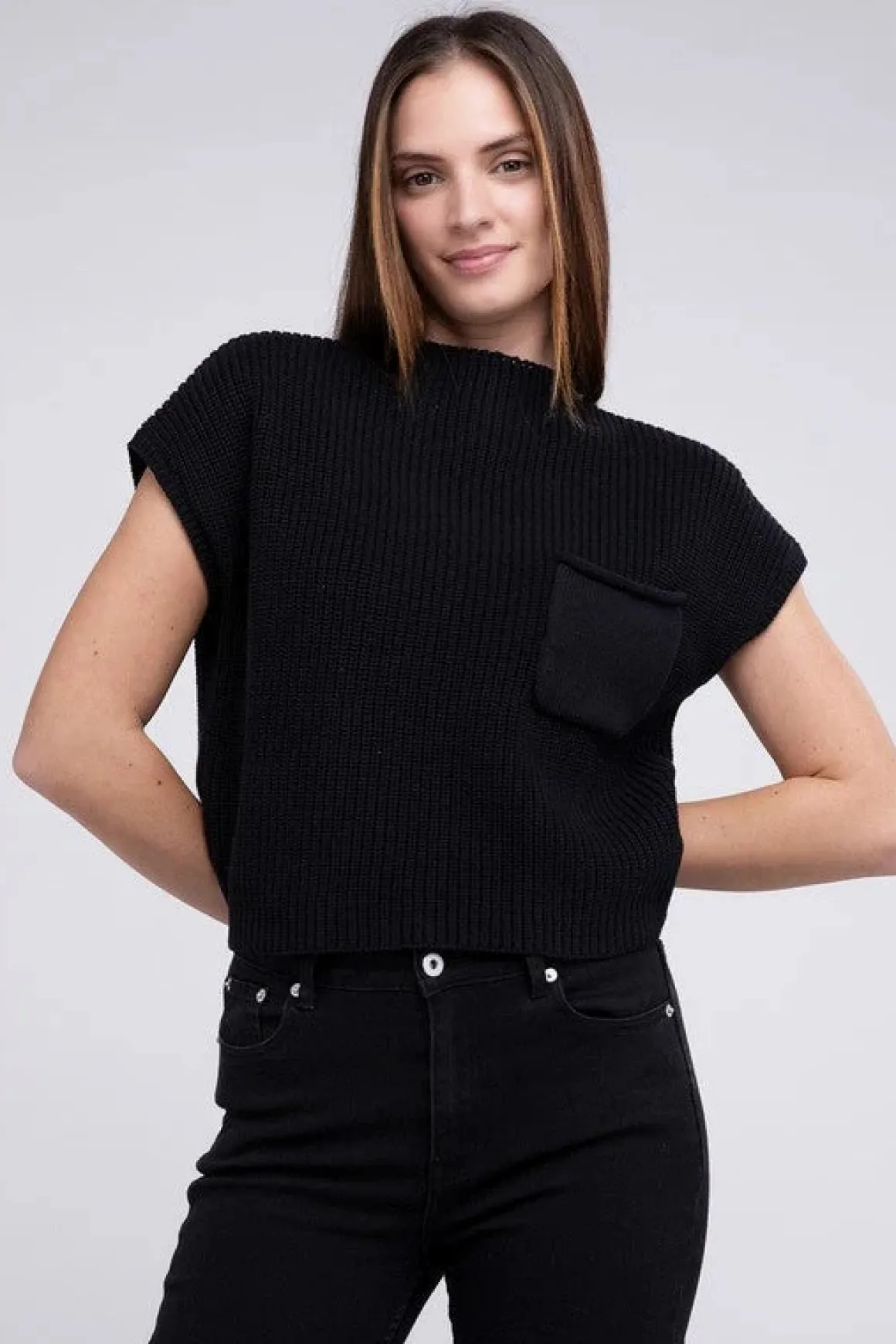 mock_neck_short_sleeve_cr_13.webp Mock Neck Short Sleeve Cropped Sweater *Online Only*