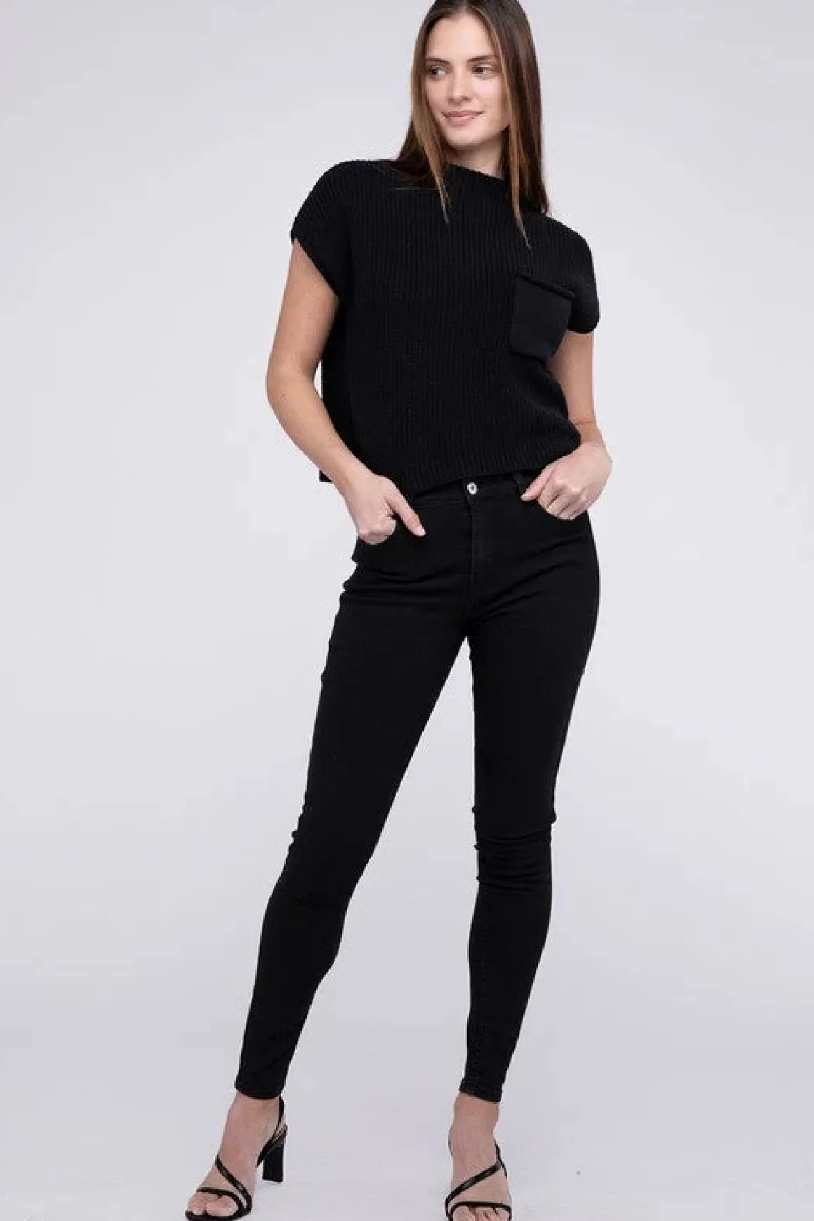 mock_neck_short_sleeve_cr_14.webp Mock Neck Short Sleeve Cropped Sweater *Online Only*