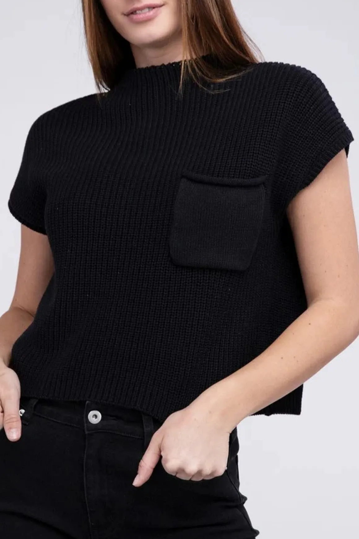 mock_neck_short_sleeve_cr_17.webp Mock Neck Short Sleeve Cropped Sweater *Online Only*