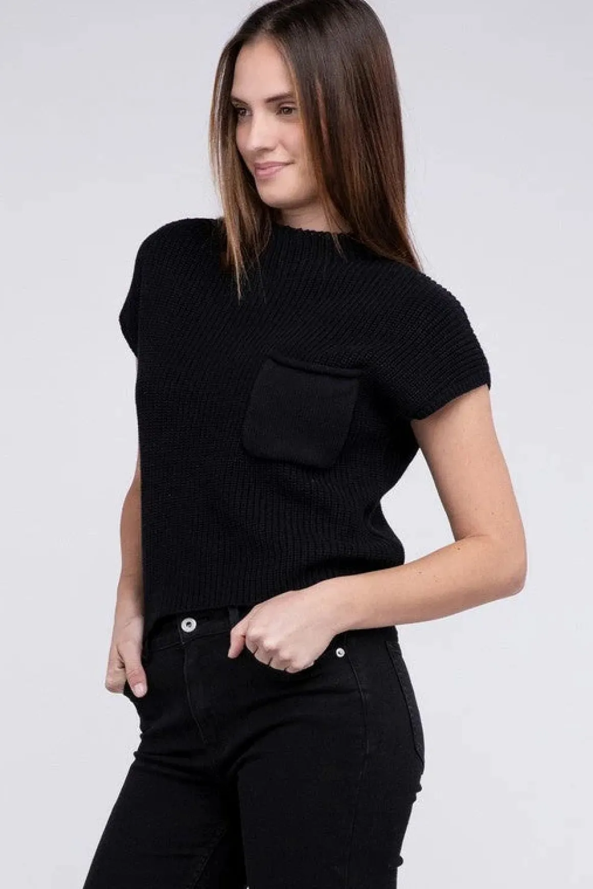 mock_neck_short_sleeve_cr_18.webp Mock Neck Short Sleeve Cropped Sweater *Online Only*
