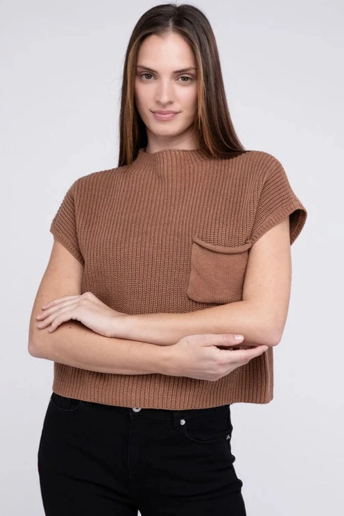 mock_neck_short_sleeve_cr_24.webp Mock Neck Short Sleeve Cropped Sweater *Online Only*