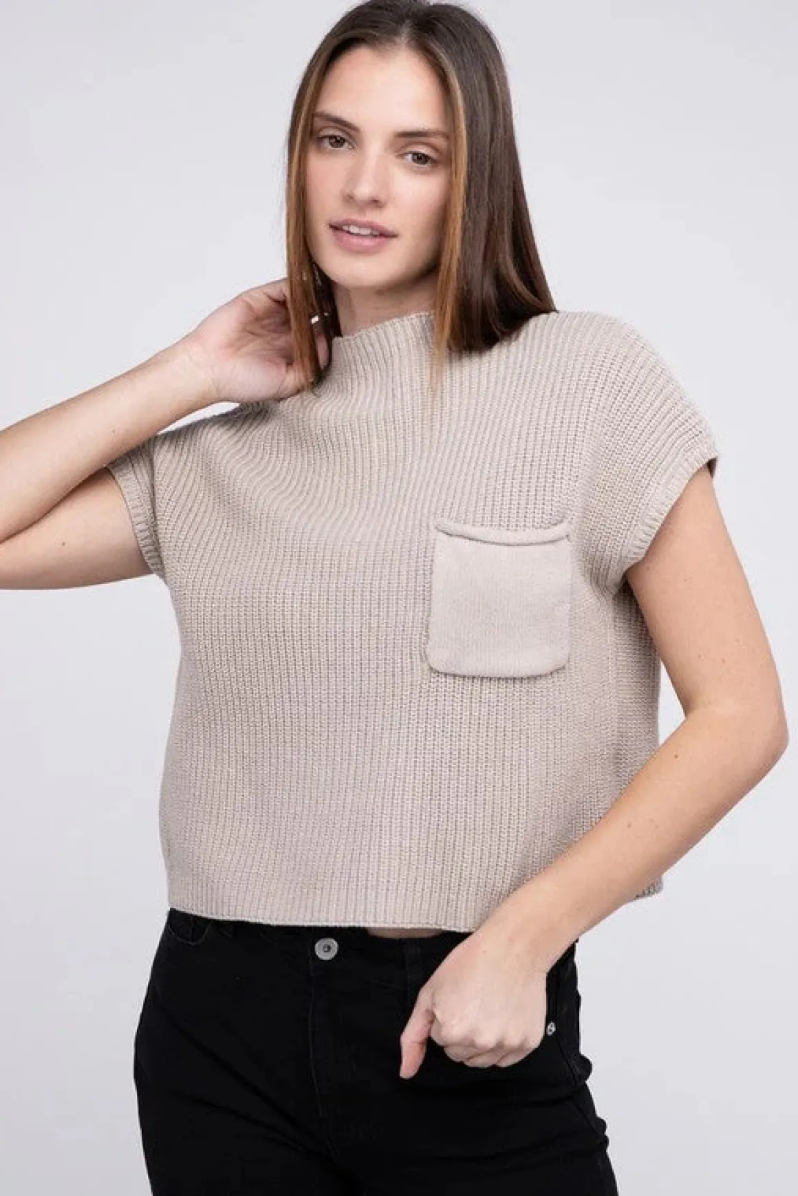 mock_neck_short_sleeve_cr_33.webp Mock Neck Short Sleeve Cropped Sweater *Online Only*