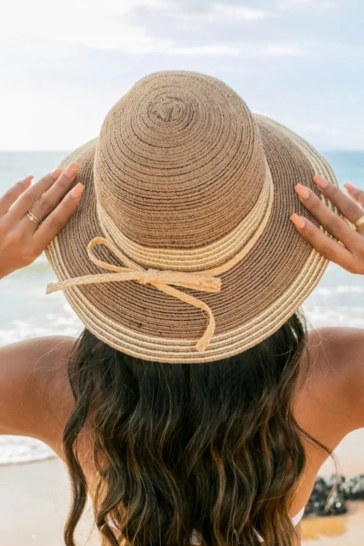 Multi-Stripe Bow Accent Bucket Sunhat *Online Only*