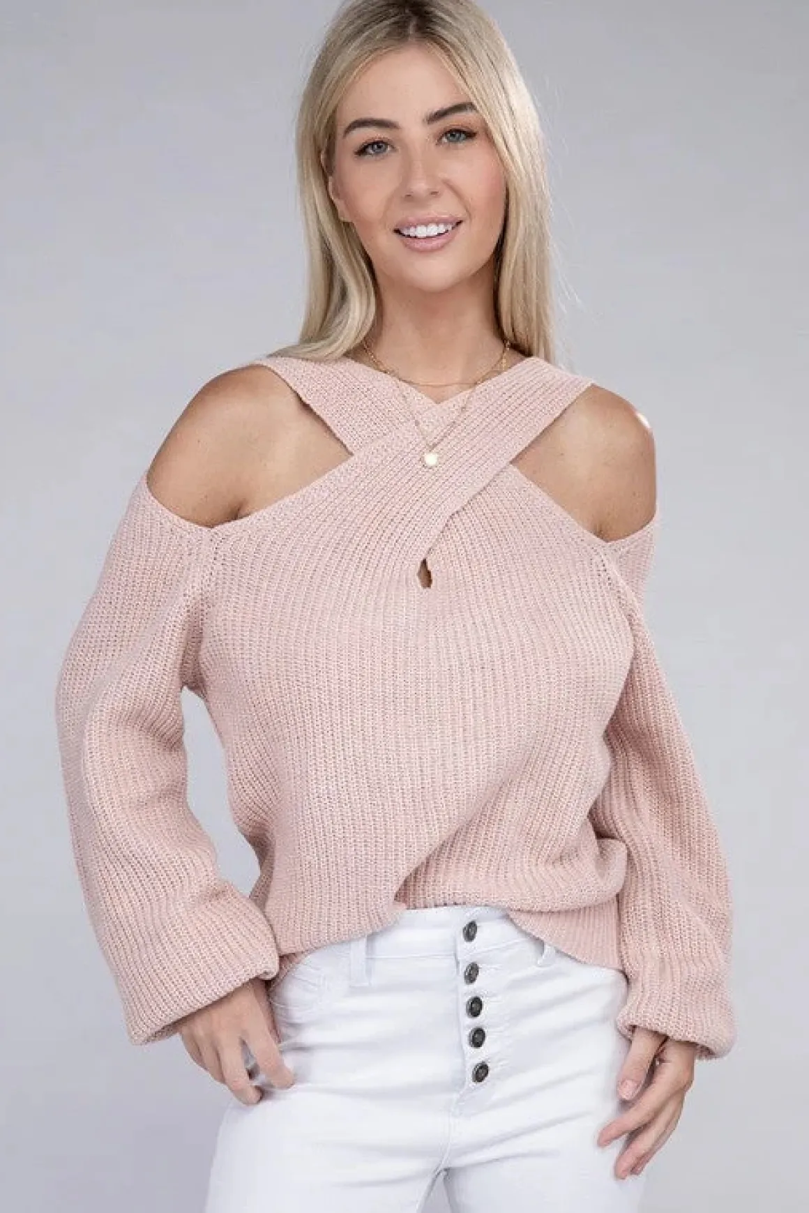 Open Shoulder Sweater *Online Only*