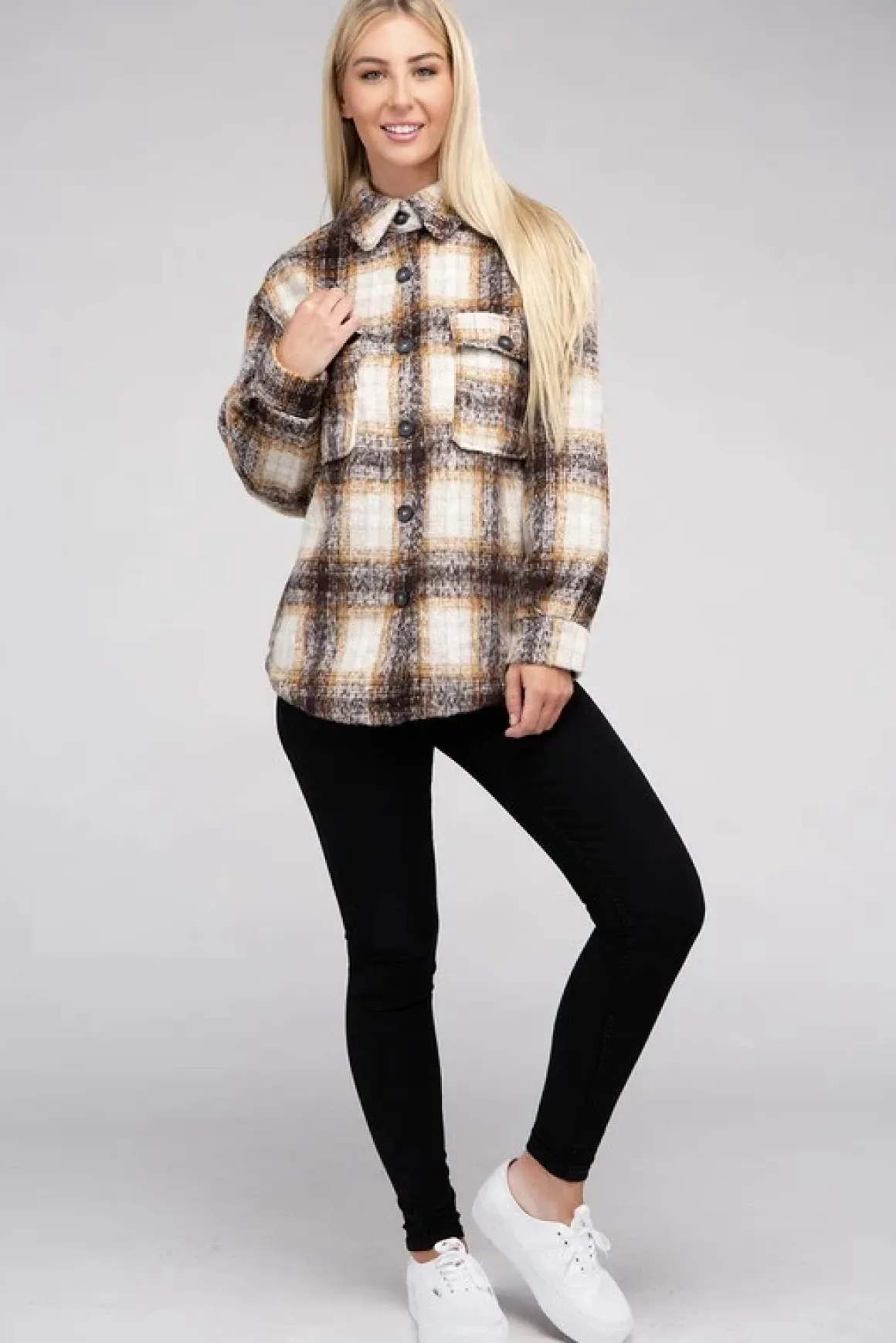 Plaid Flannel Shacket  *Online Only*
