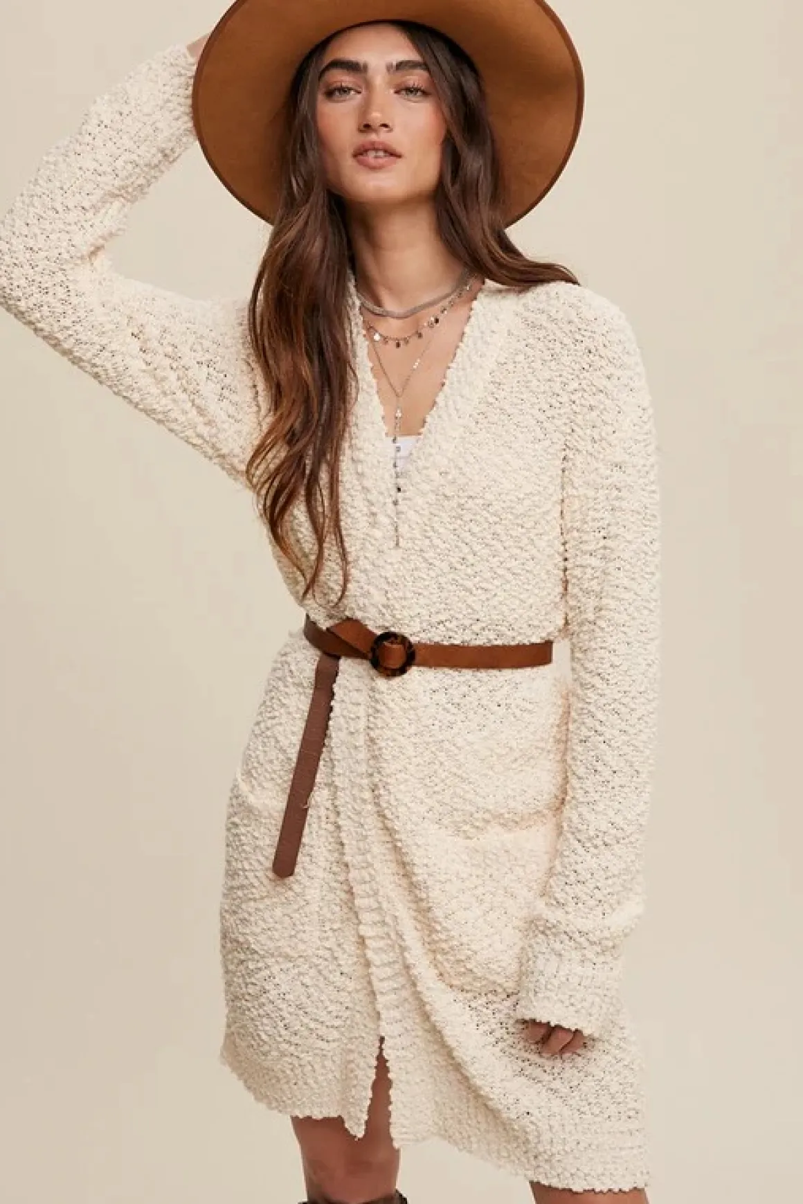 Relaxed Popcorn Cardi *Online Only*