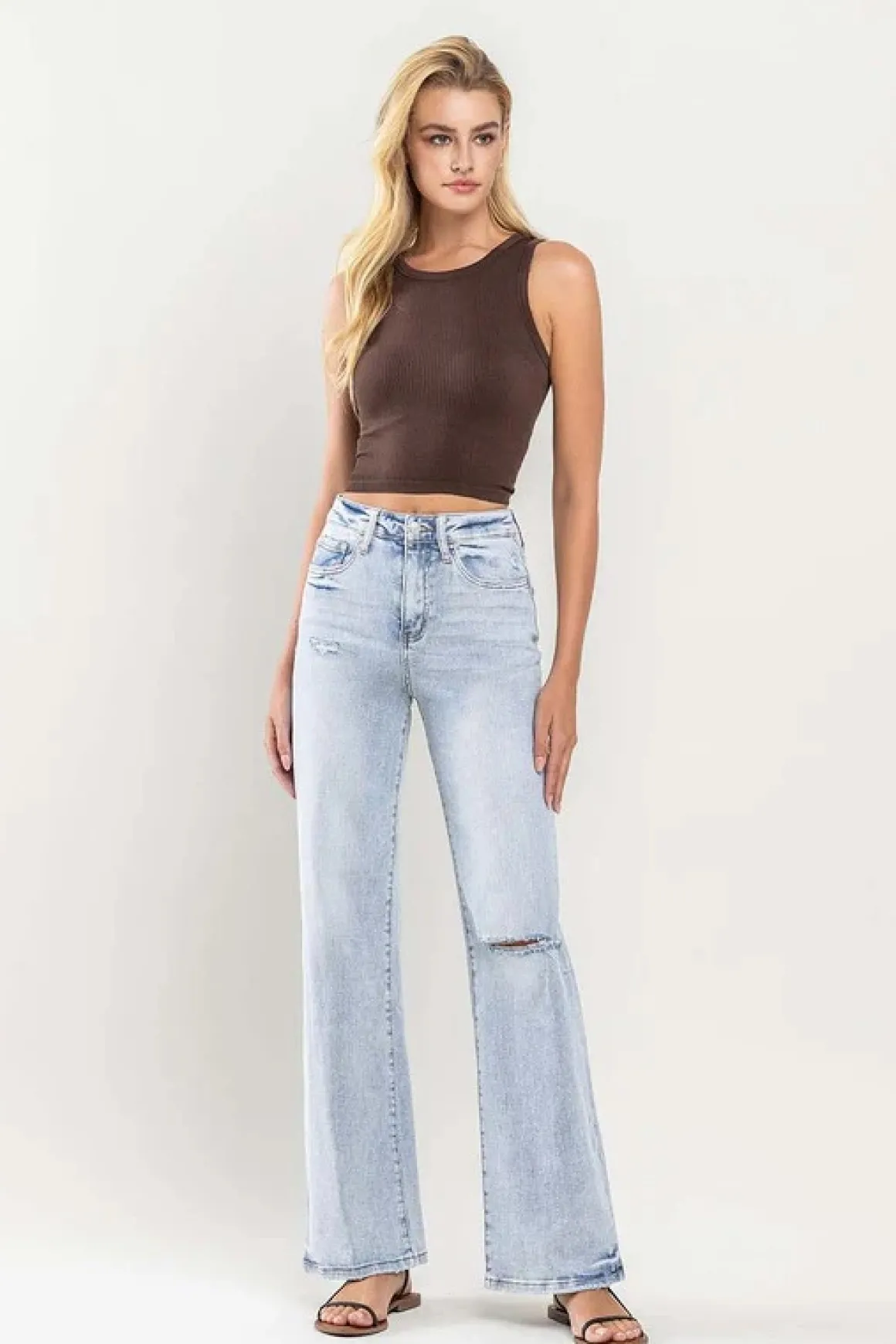 s_vintage_super_high_rise_3.webp 90s Vintage Super High Rise Flare Jeans *Online Only*