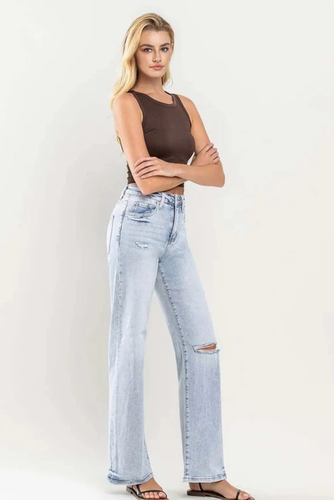 s_vintage_super_high_rise_4.webp 90s Vintage Super High Rise Flare Jeans *Online Only*