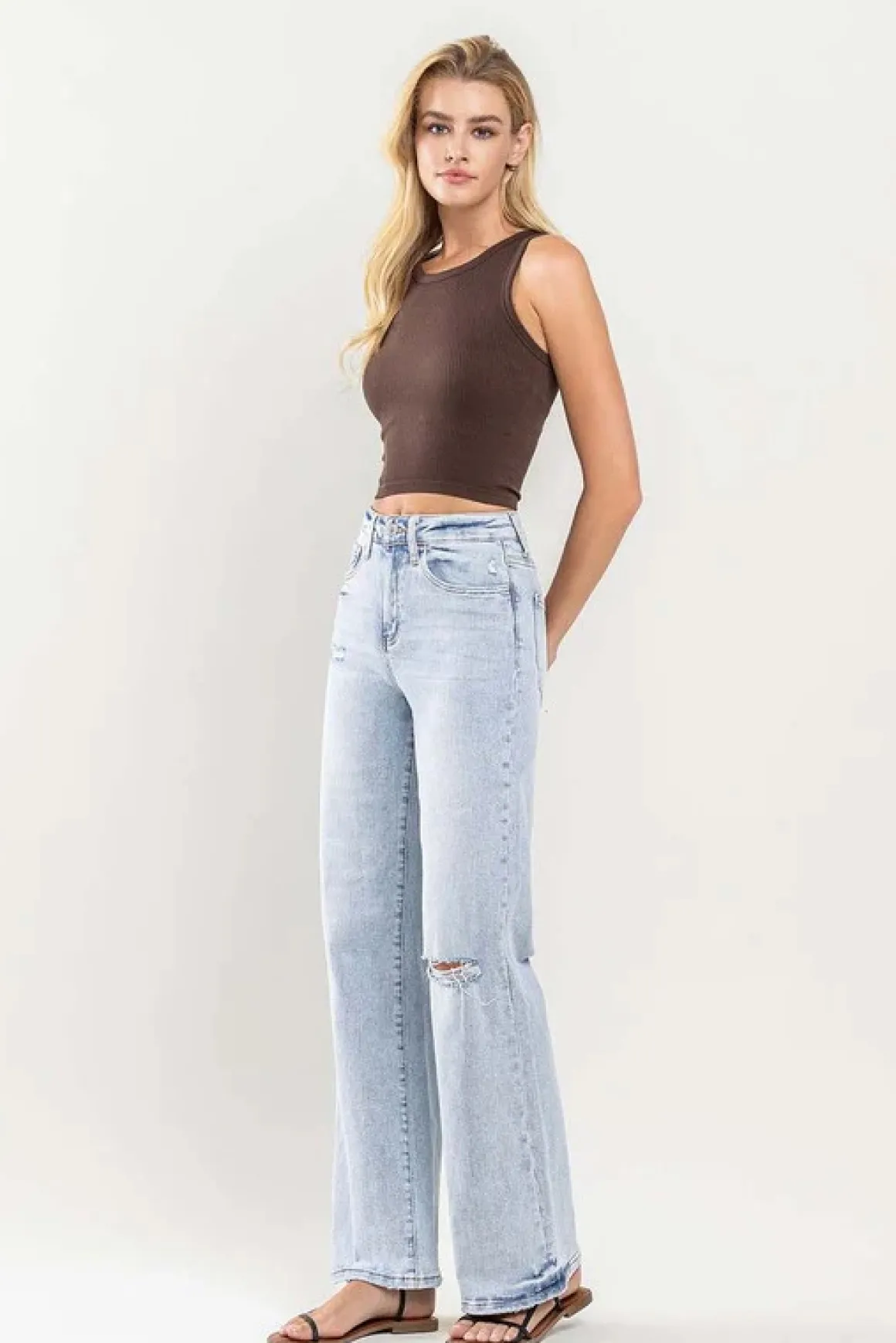 s_vintage_super_high_rise_9.webp 90s Vintage Super High Rise Flare Jeans *Online Only*