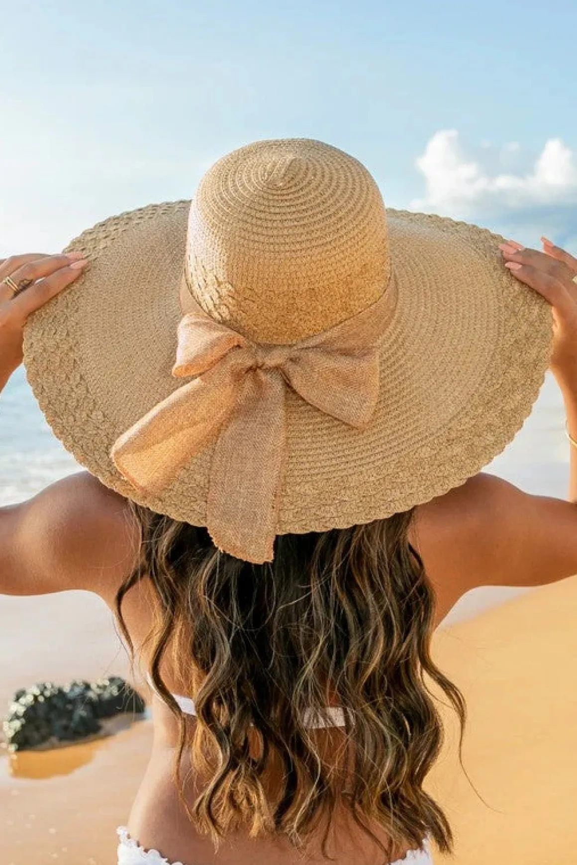 Scallop Edge Bow Accent Sunhat *Online Only*