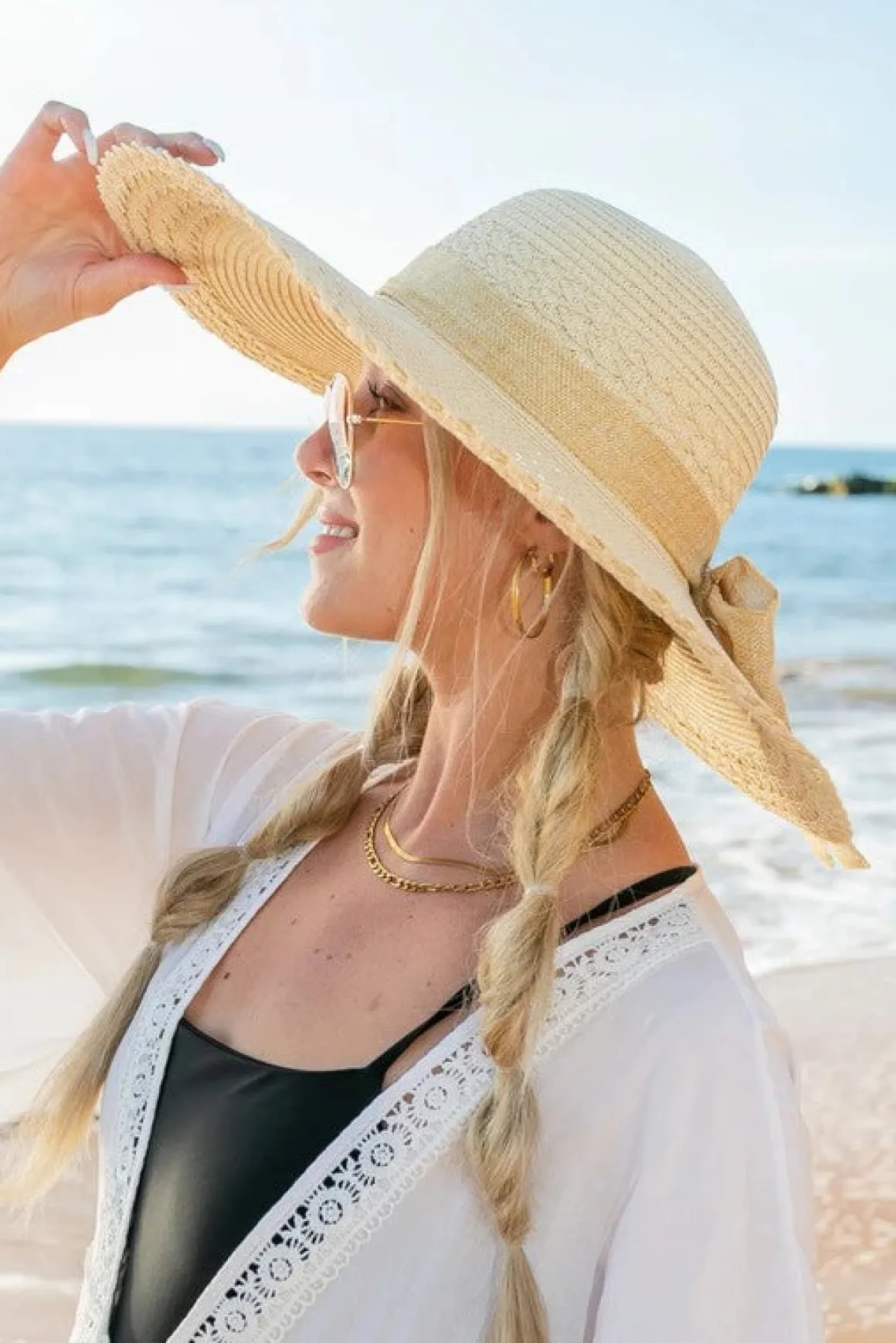 scallop_edge_bow_accent_s_3.webp Scallop Edge Bow Accent Sunhat *Online Only*