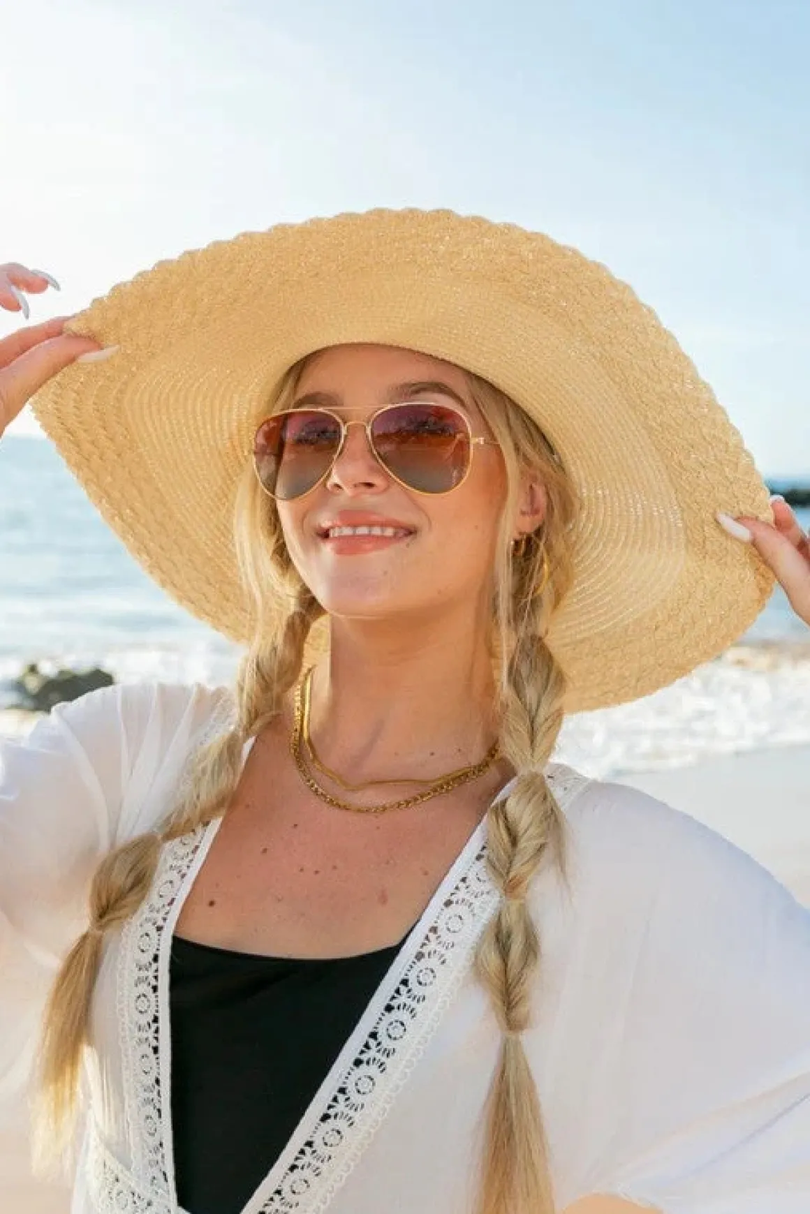 scallop_edge_bow_accent_s_4.webp Scallop Edge Bow Accent Sunhat *Online Only*