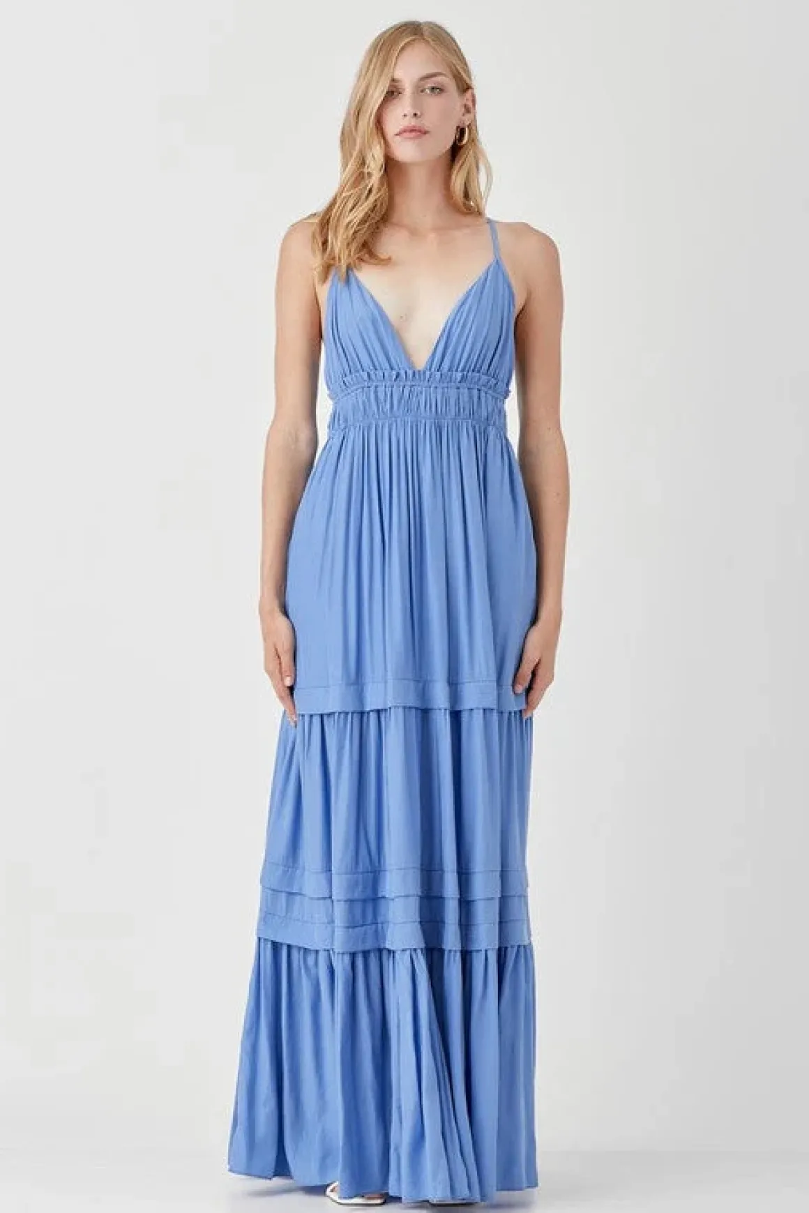 shirred_ruffle_folded_det_1.webp Shirred Ruffle Folded Detail Maxi Dress *Online Only*