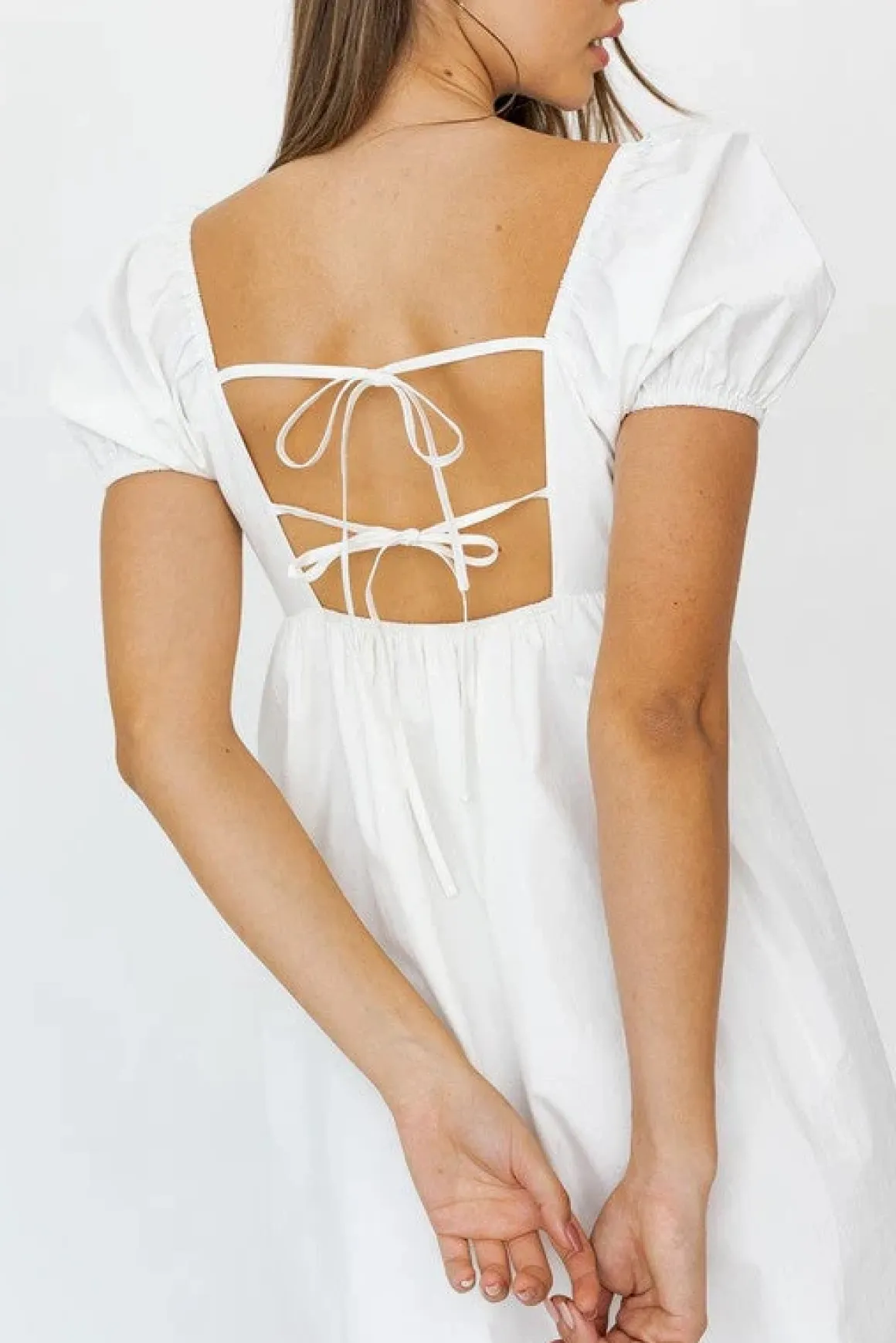 short_sleeve_back_tie_det_21.webp Short Sleeve Back Tie Detail Babydoll Dress *Online Only*
