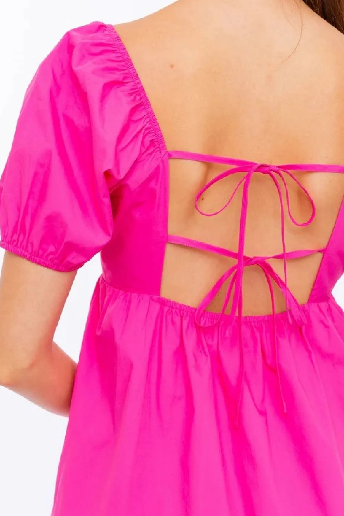 short_sleeve_back_tie_det_3.webp Short Sleeve Back Tie Detail Babydoll Dress *Online Only*