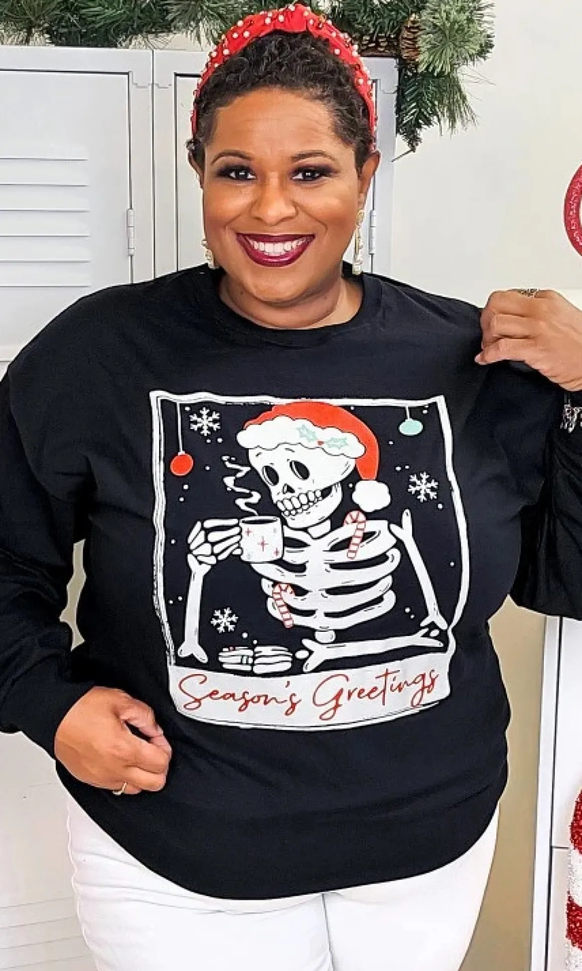 skeleton_seasons_greeting_1.webp Skeleton Season's Greetings Tee *Online Only*