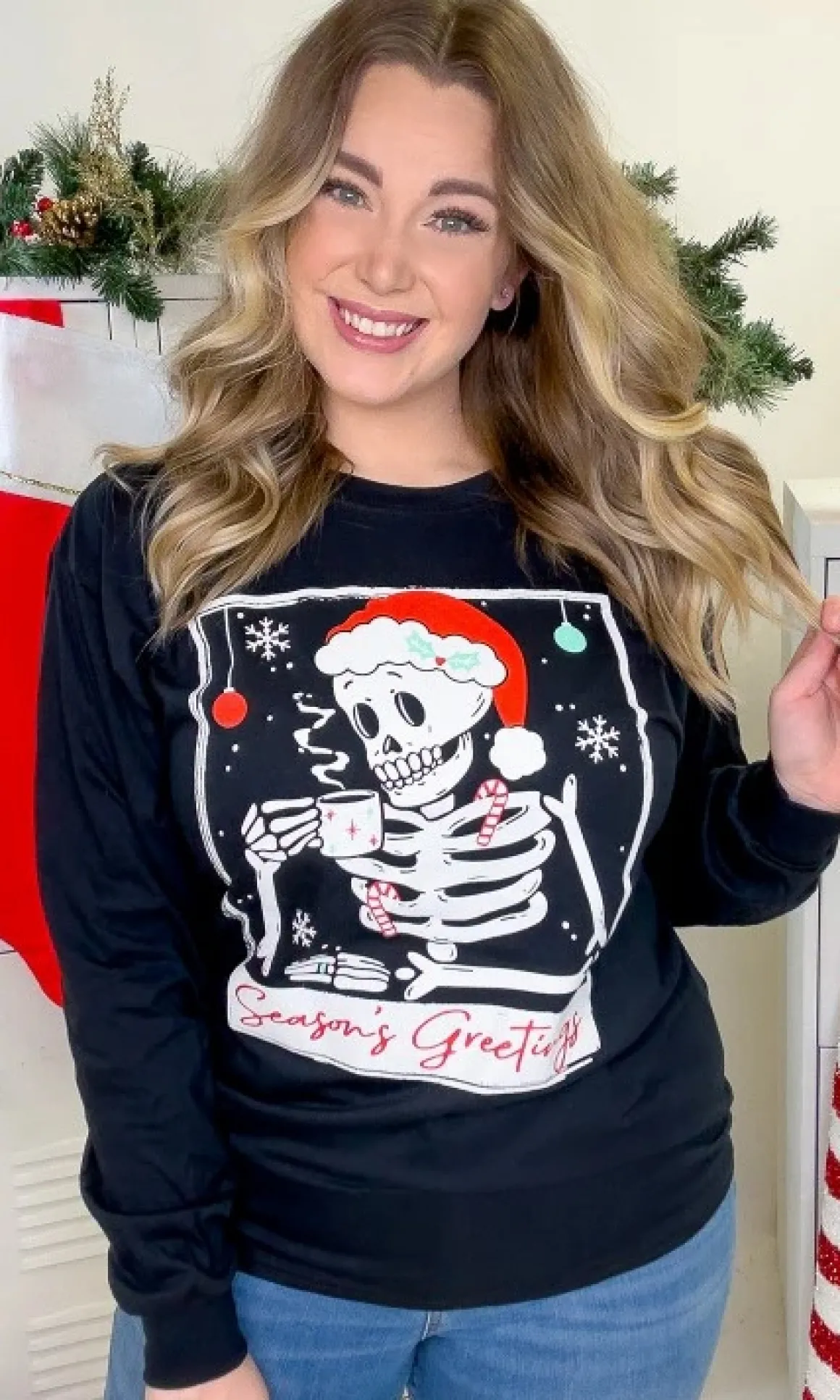 skeleton_seasons_greeting_2.webp Skeleton Season's Greetings Tee *Online Only*
