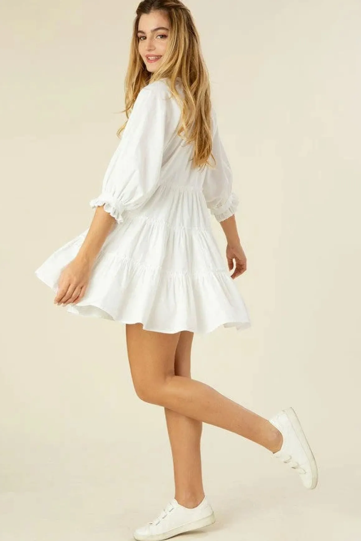 tiered_mini_dress_with_ta_2.webp Tiered mini dress with tassel *Online Only*