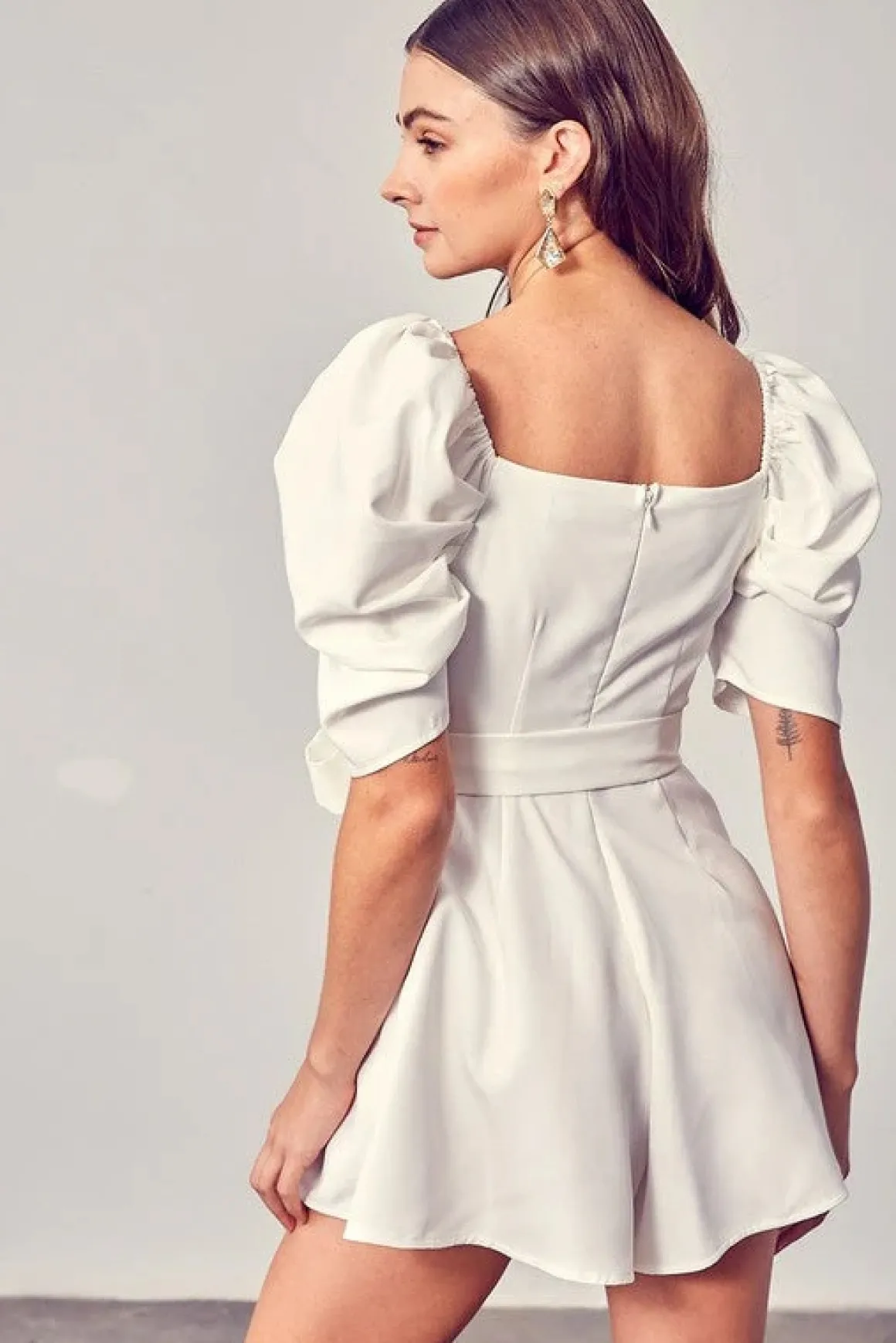 wrap_front_side_tie_rompe_3.webp Wrap Front Side Tie Romper *Online Only*